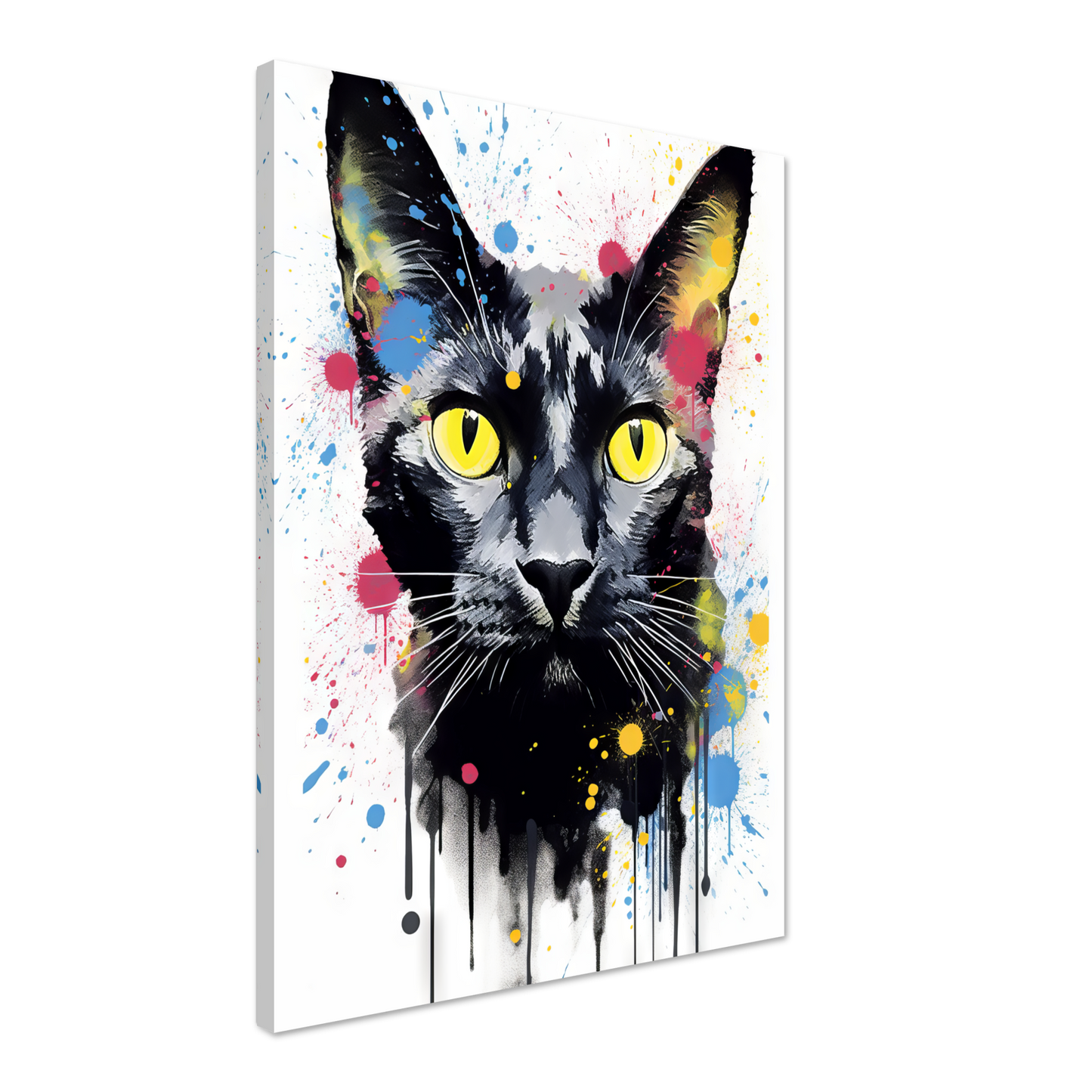 Katze Schwarz (Pop-Art) (CAT85)