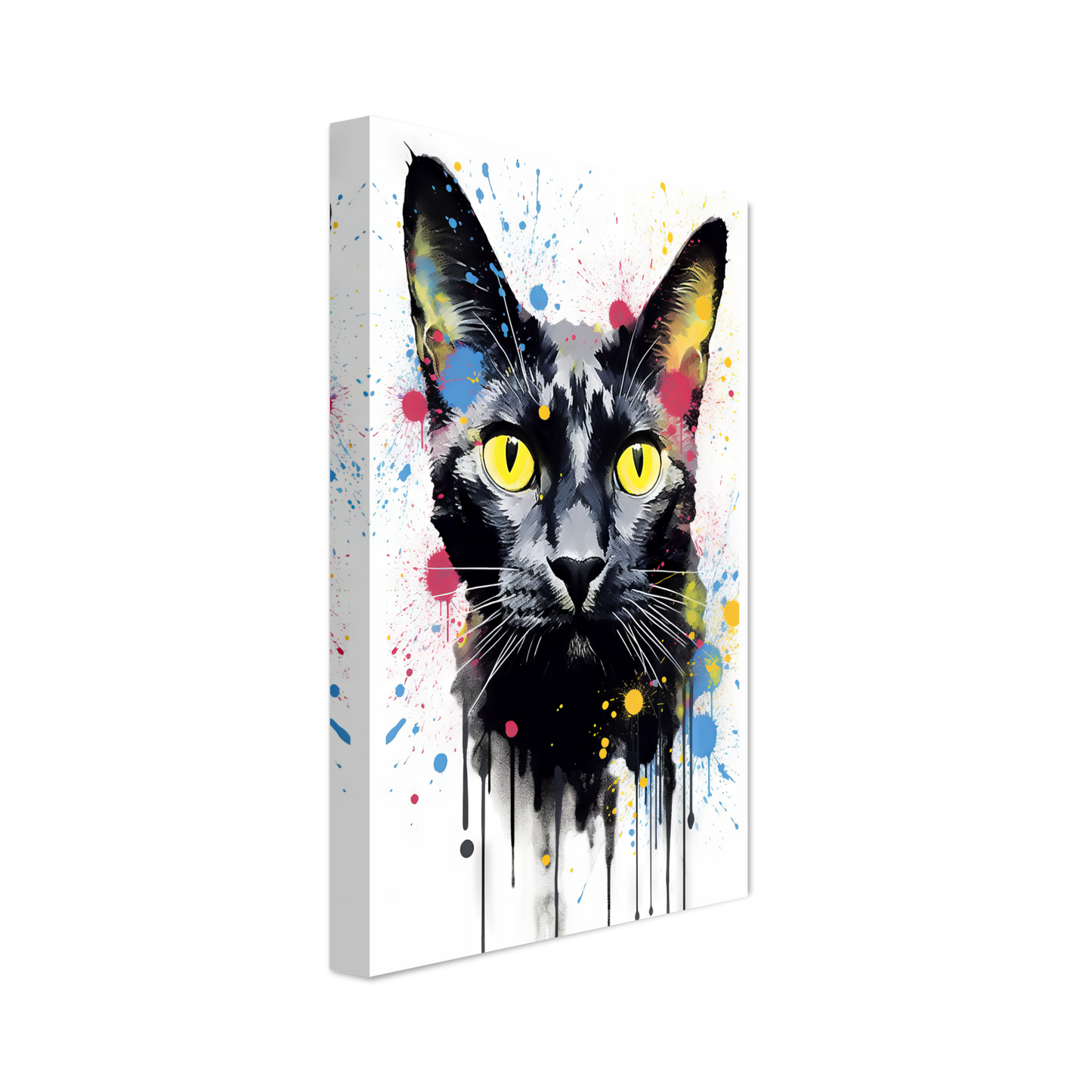 Katze Schwarz (Pop-Art) (CAT85)