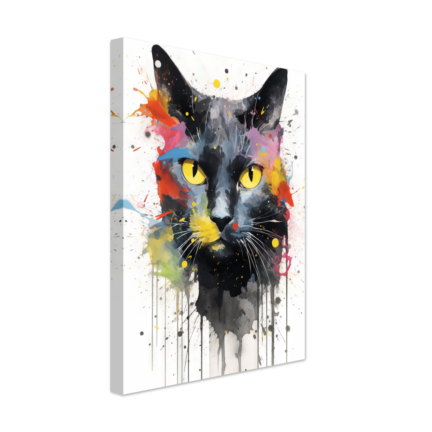Katze Schwarz (Pop-Art) (CAT86)