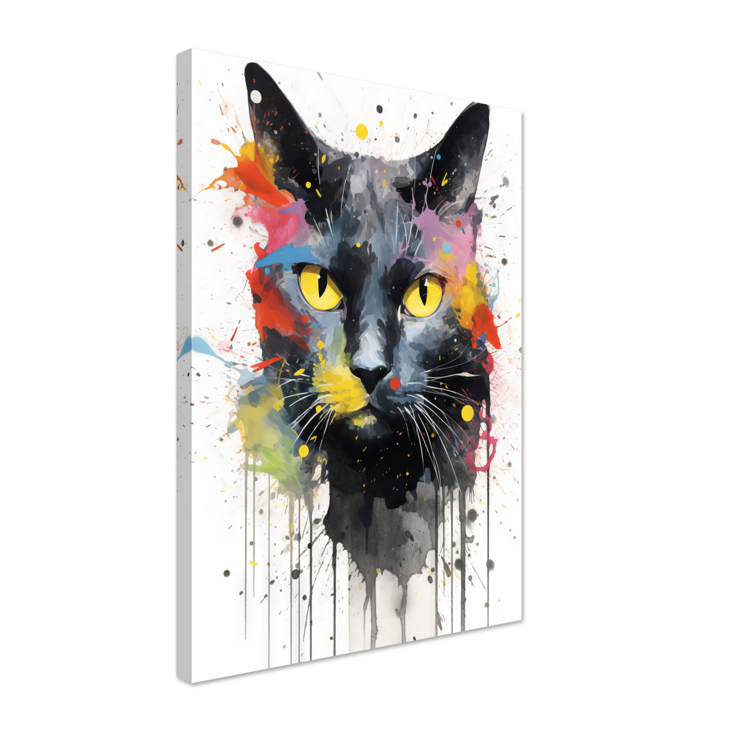 Katze Schwarz (Pop-Art) (CAT86)
