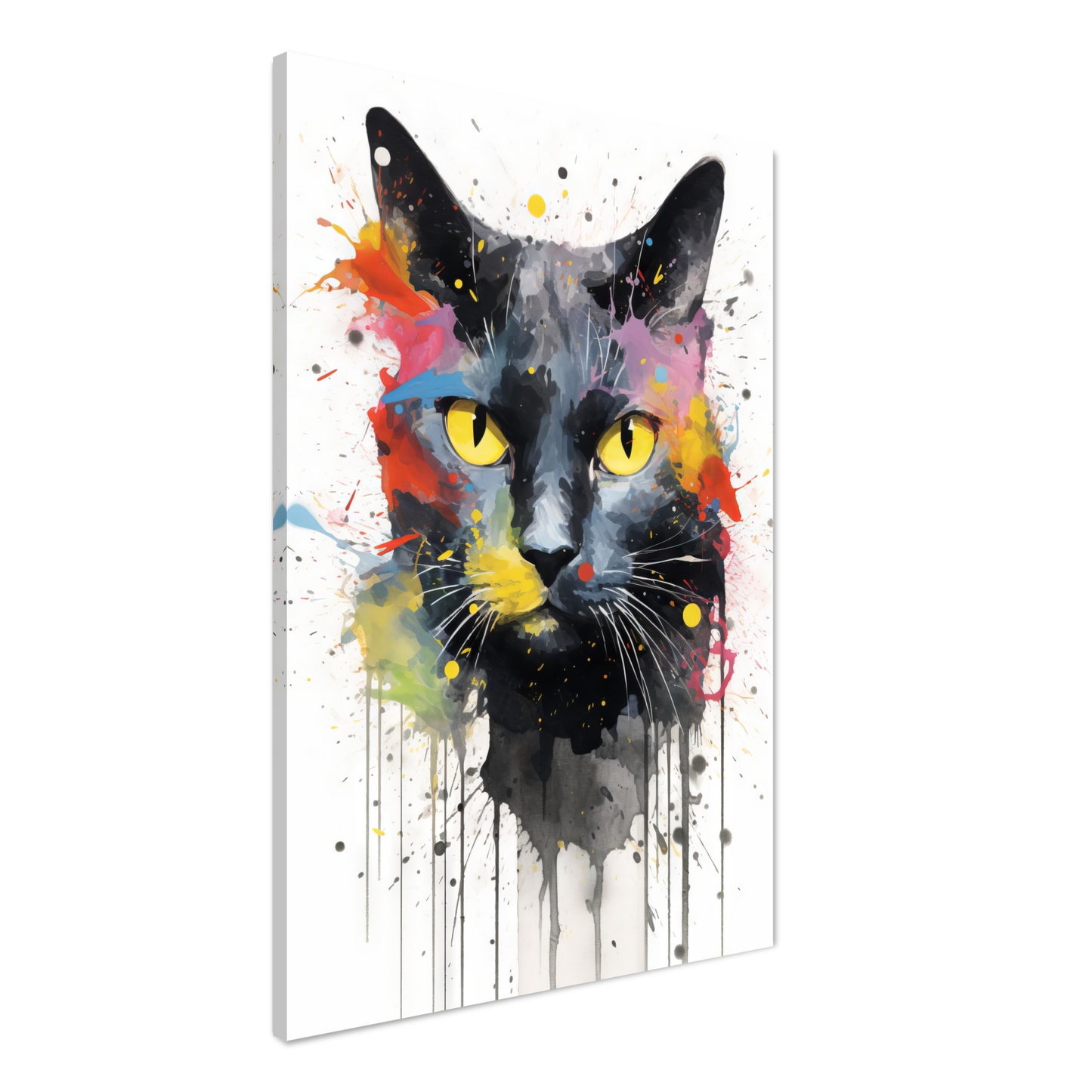 Katze Schwarz (Pop-Art) (CAT86)