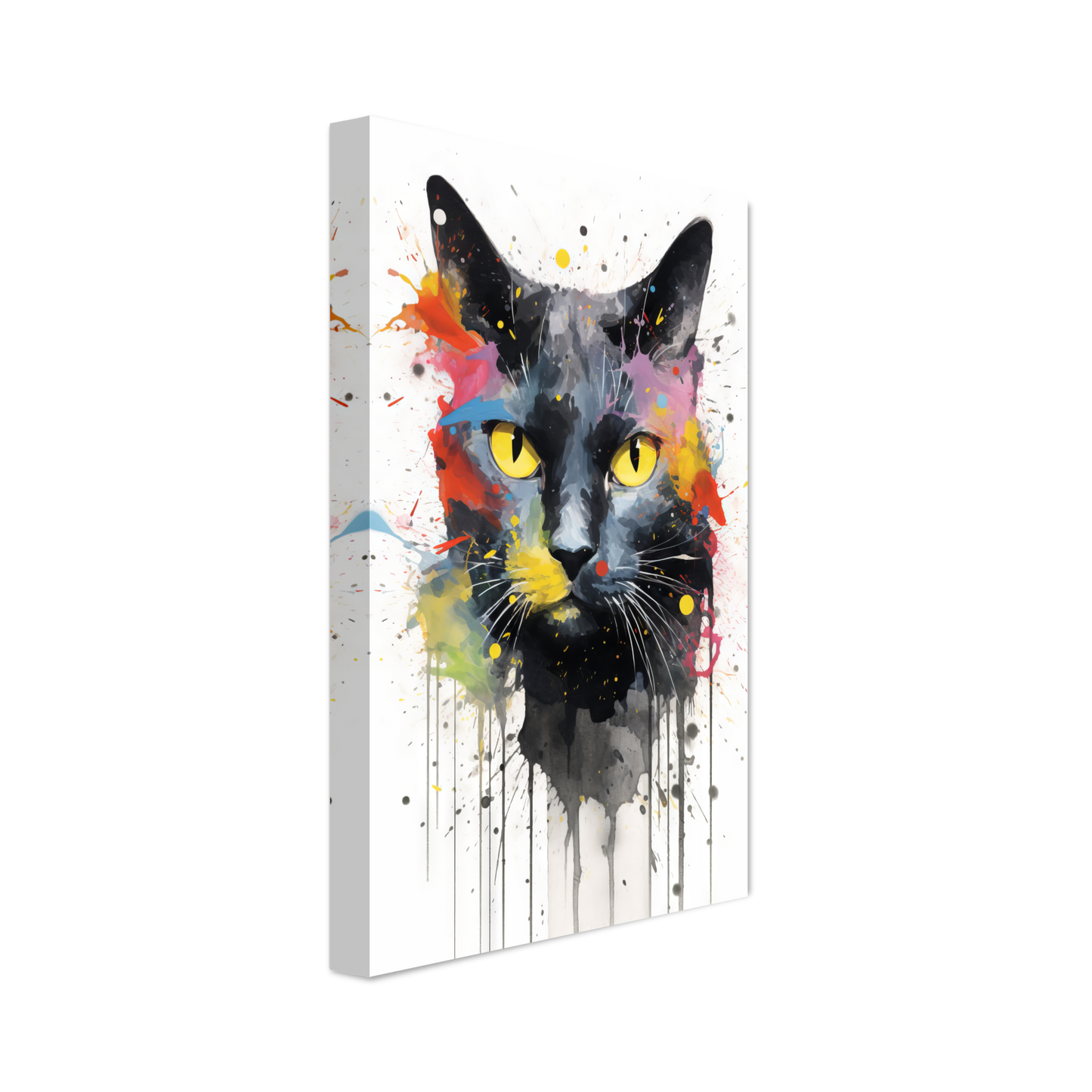 Katze Schwarz (Pop-Art) (CAT86)