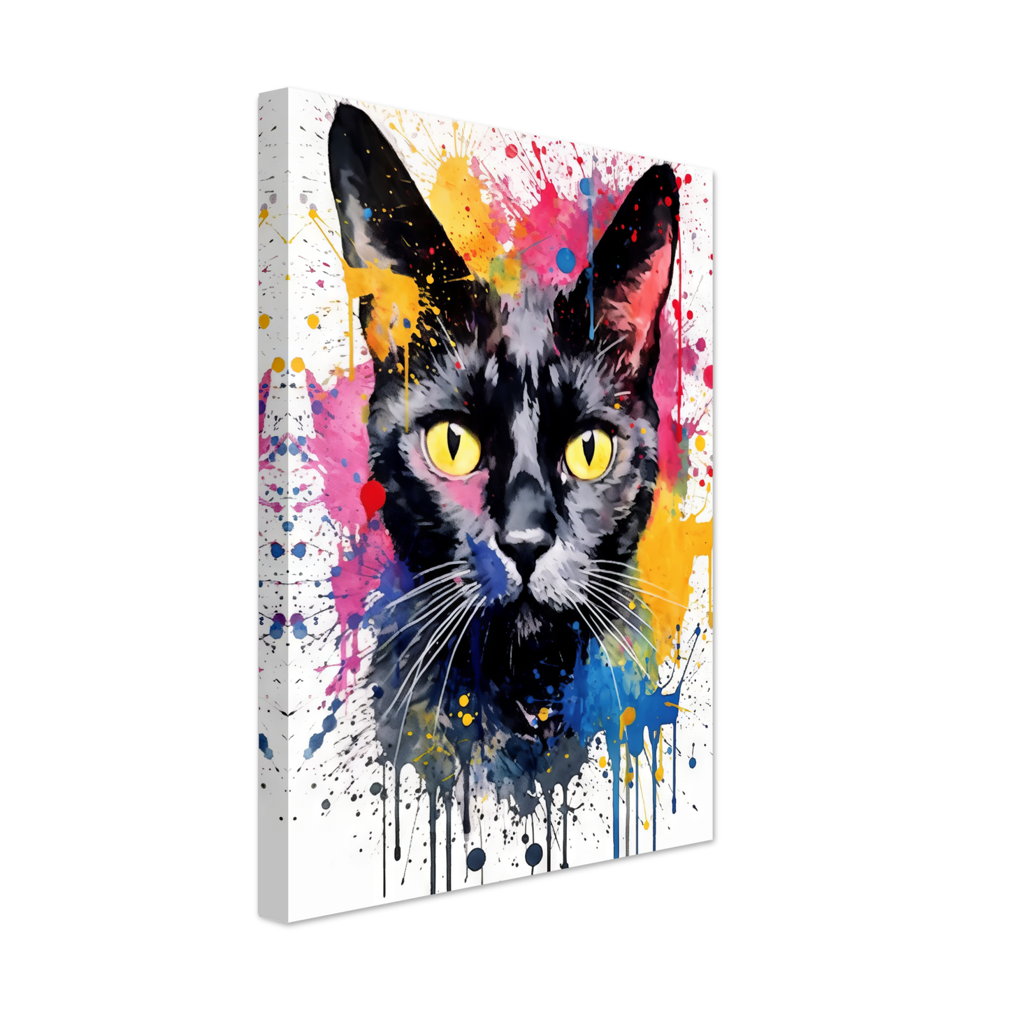 Katze Schwarz (Pop-Art) (CAT88)