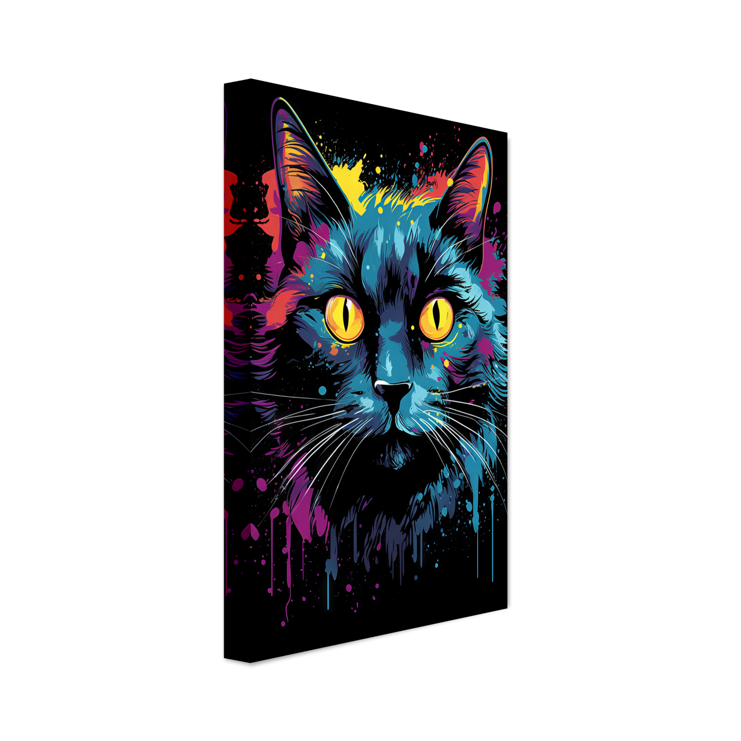 Katze Schwarz (Pop-Art) (CAT89)