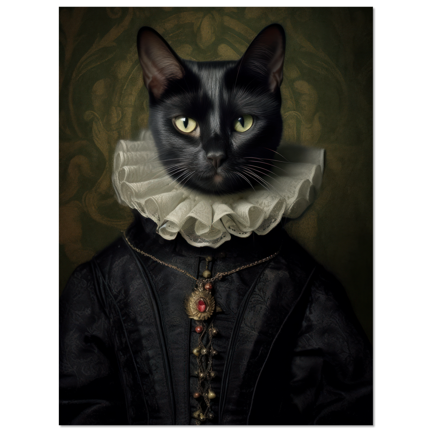 Katze Schwarz Renaissance (CAT97)