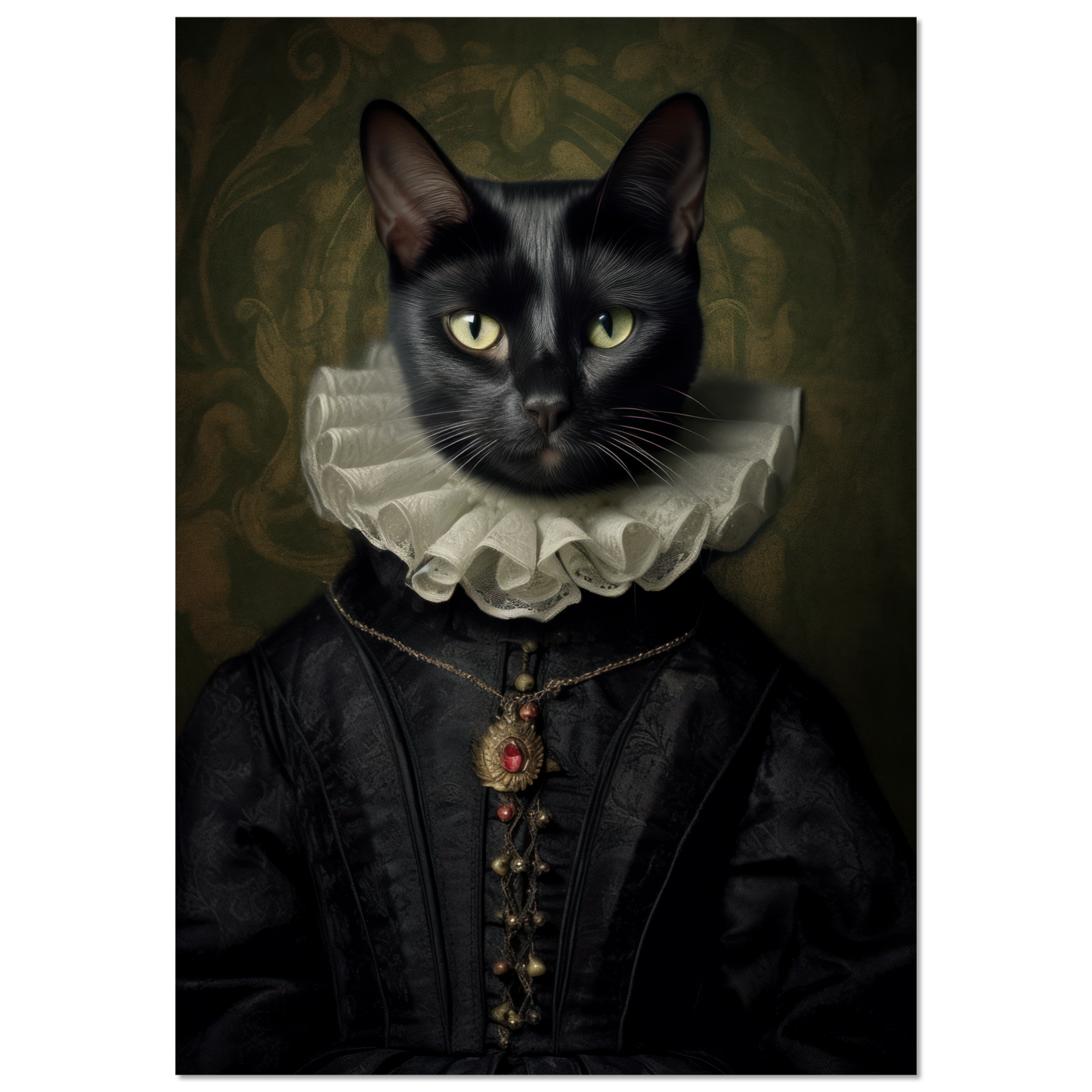 Katze Schwarz Renaissance (CAT97)