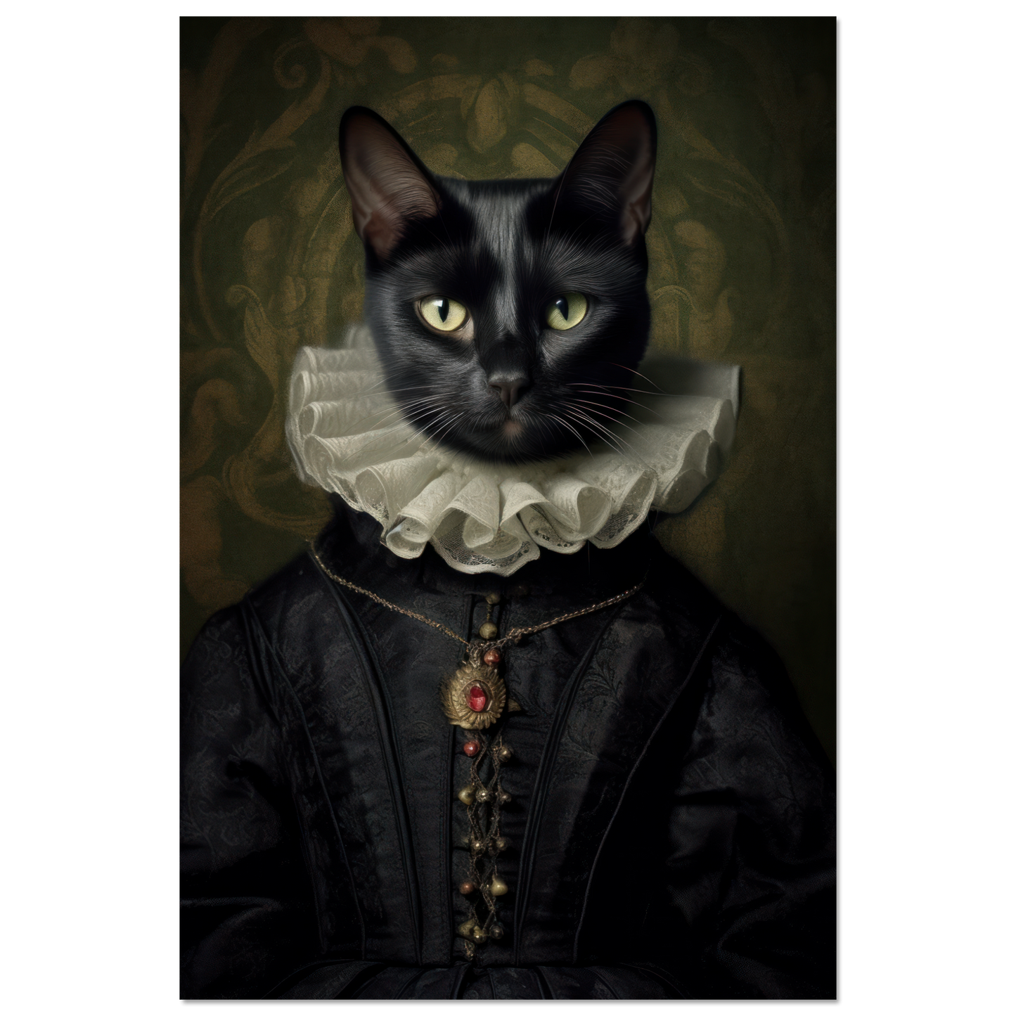 Katze Schwarz Renaissance (CAT97)