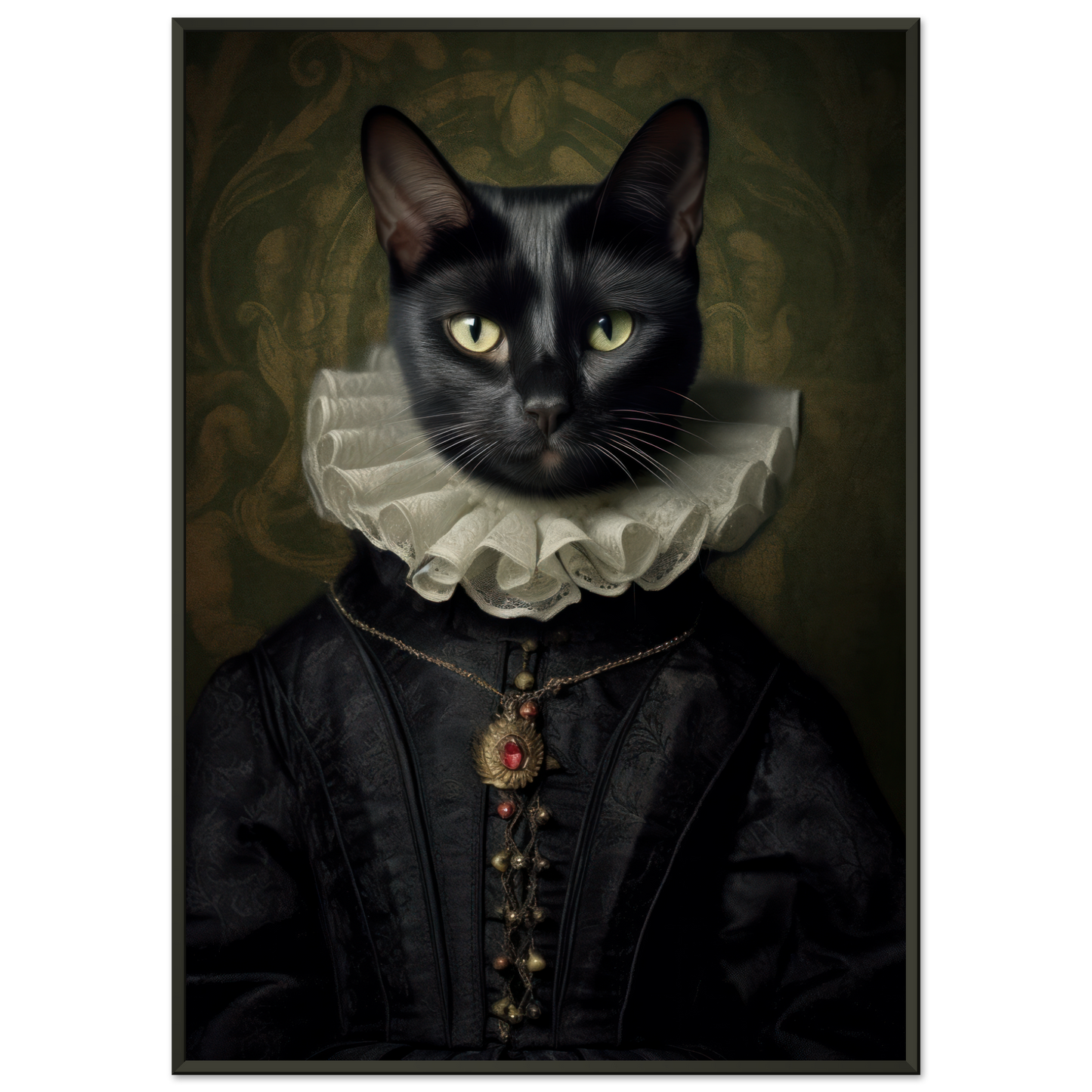 Katze Schwarz Renaissance (CAT97)