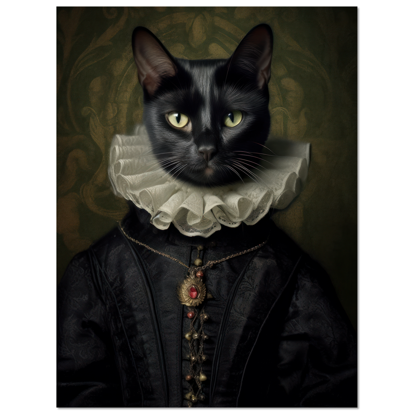 Katze Schwarz Renaissance (CAT97)