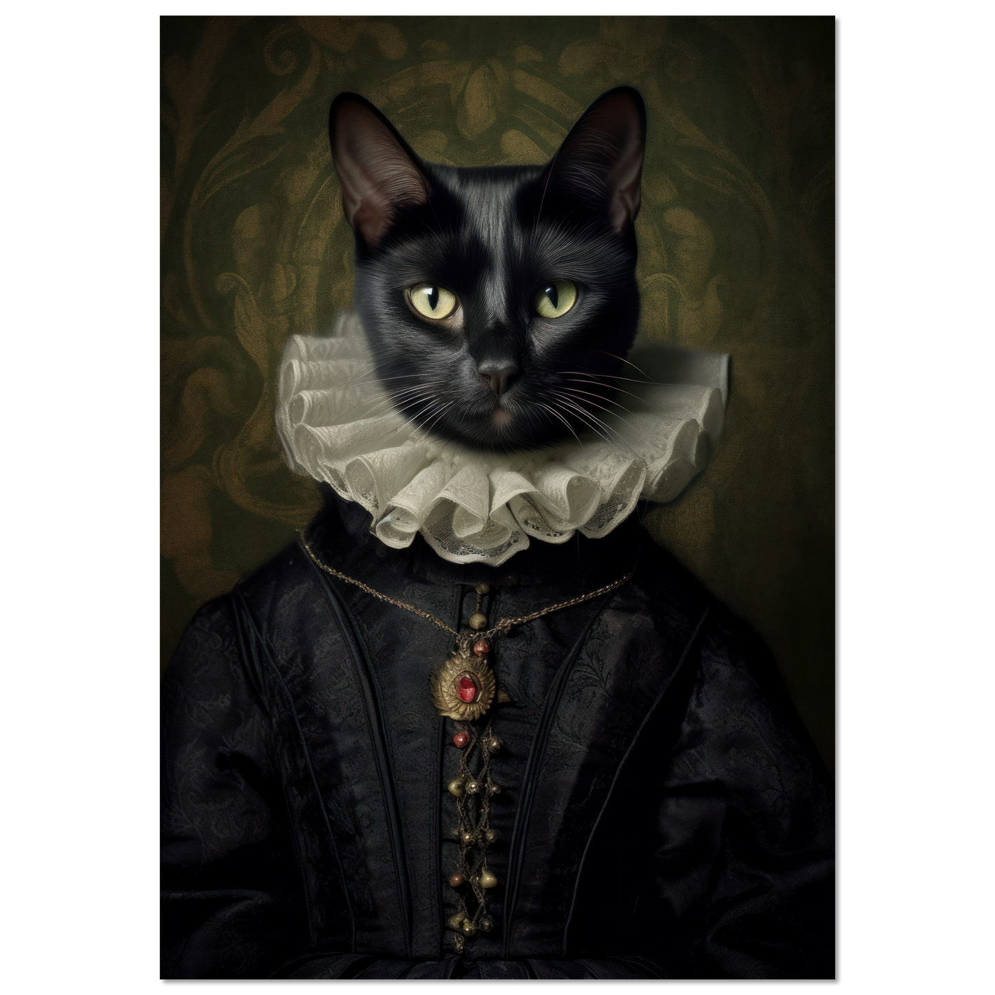 Katze Schwarz Renaissance (CAT97)