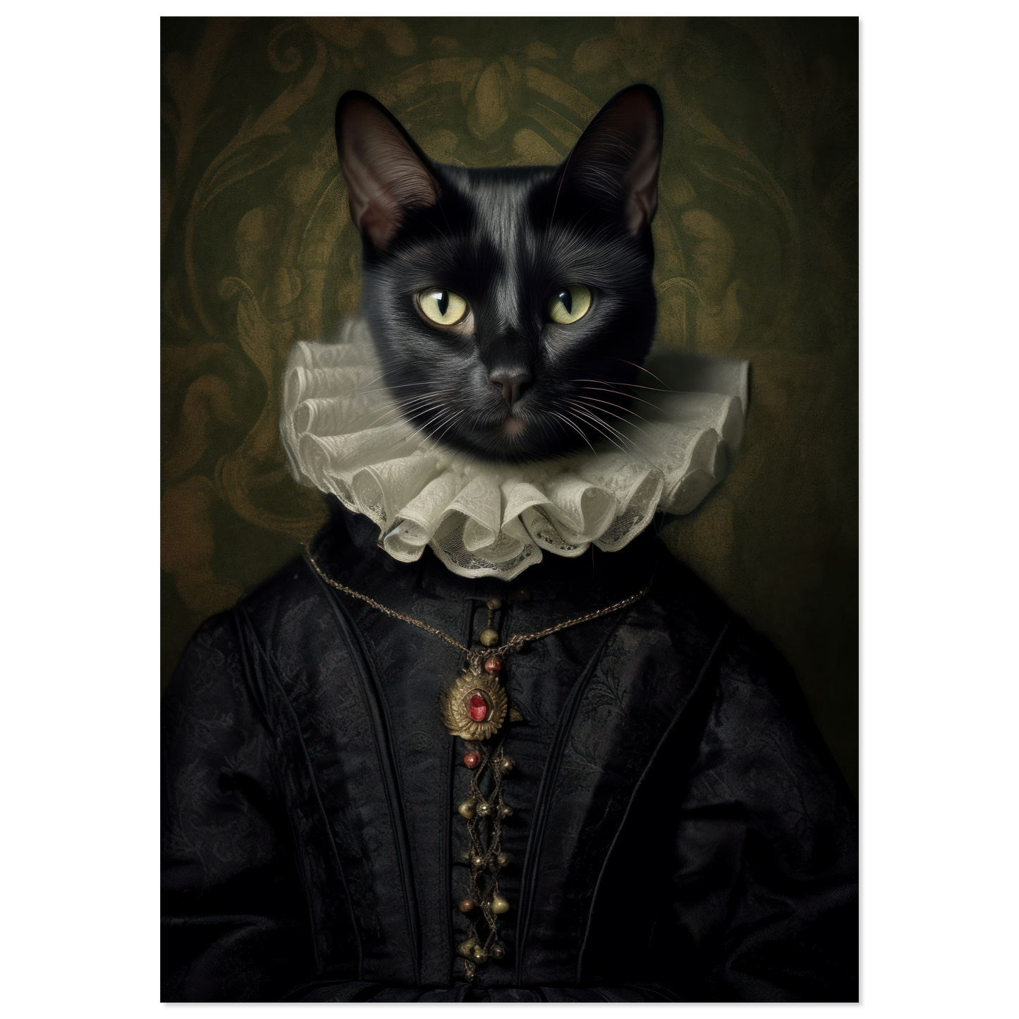 Katze Schwarz Renaissance (CAT97)