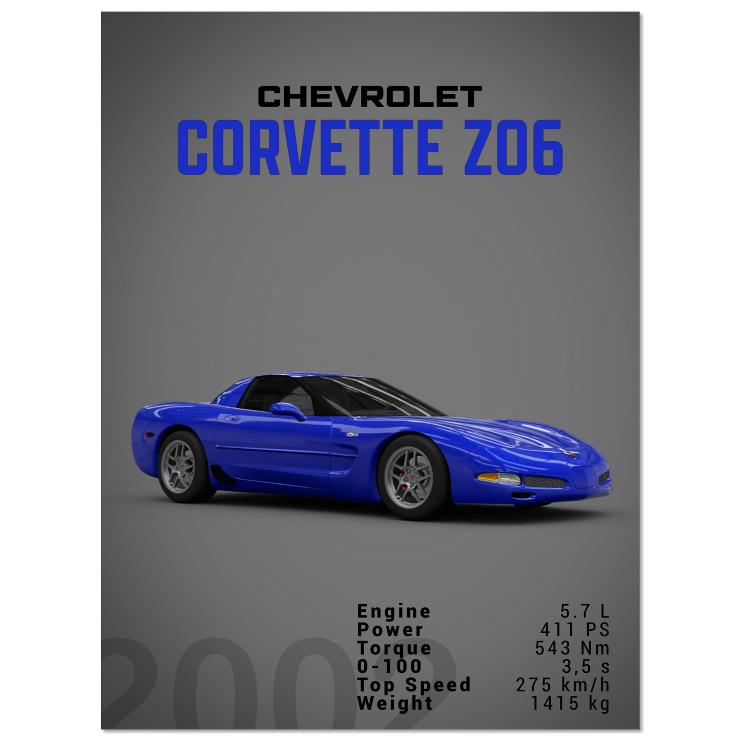 Chevorlet Corvette C5 Z06 (CHEVY02D)