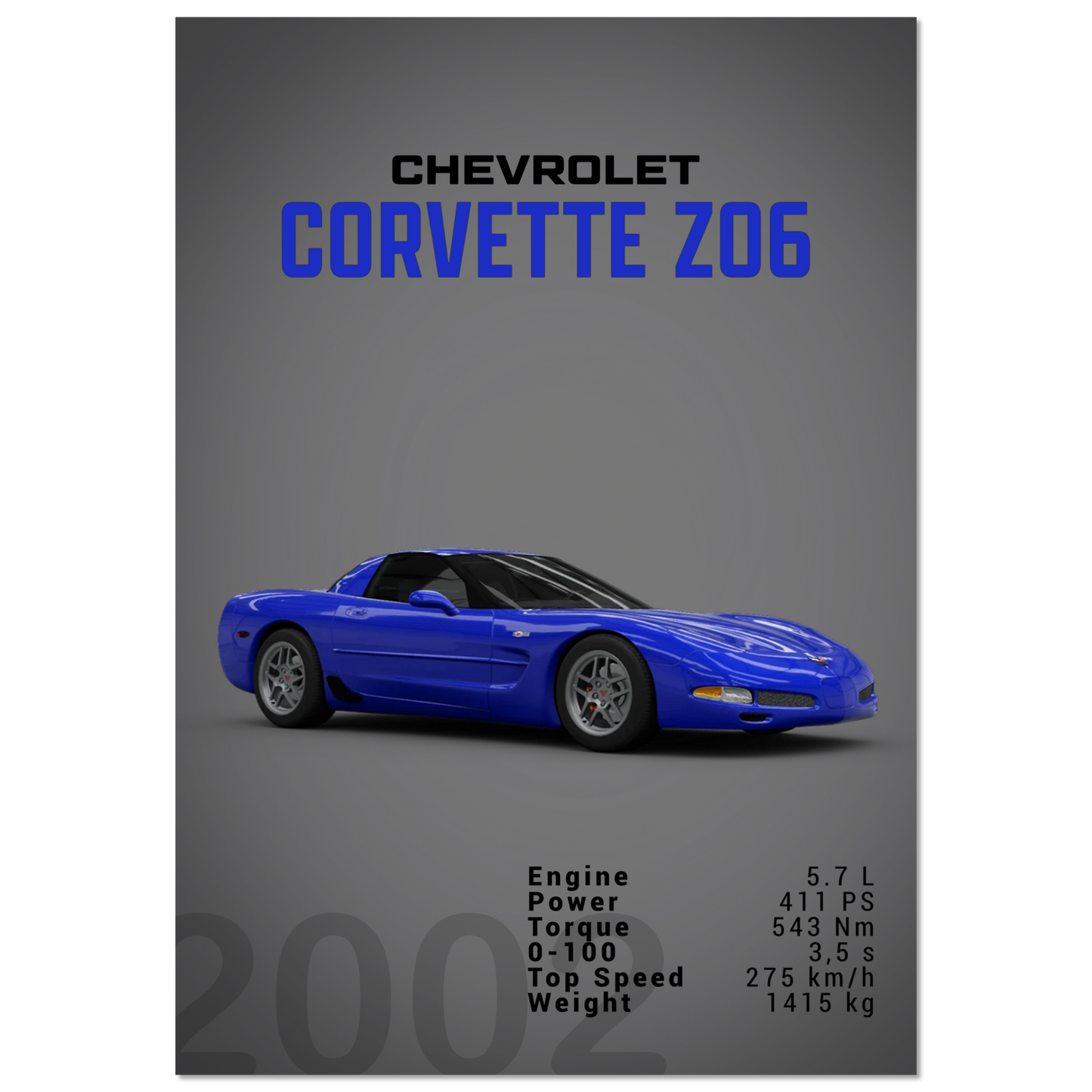 Chevorlet Corvette C5 Z06 (CHEVY02D)