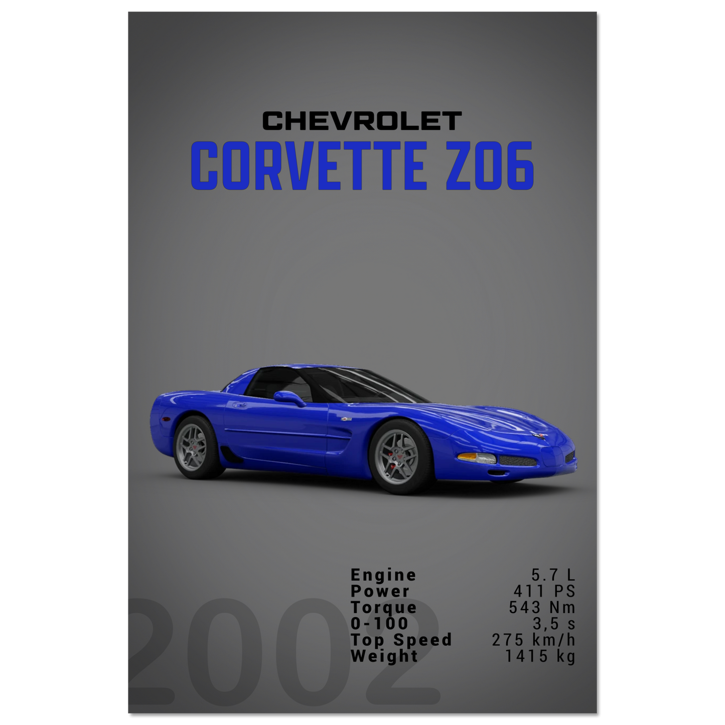 Chevorlet Corvette C5 Z06 (CHEVY02D)