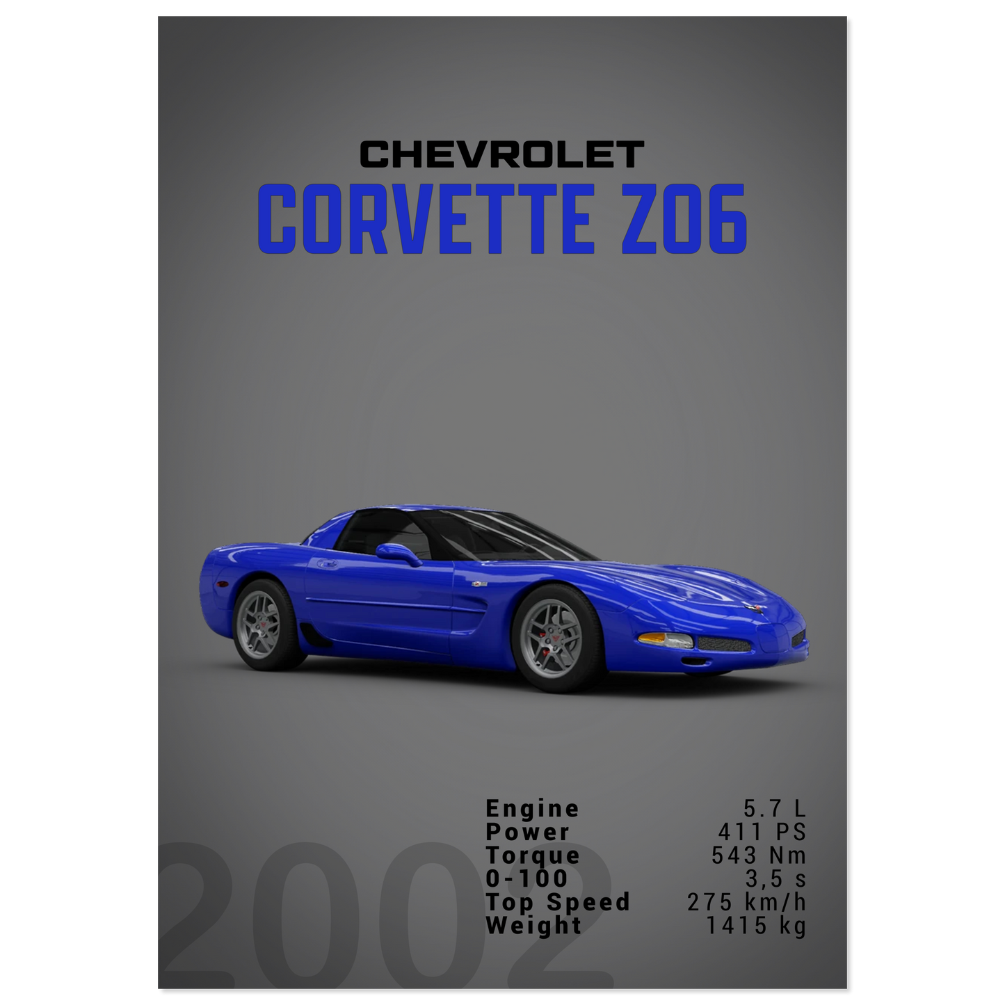 Chevorlet Corvette C5 Z06 (CHEVY02D)