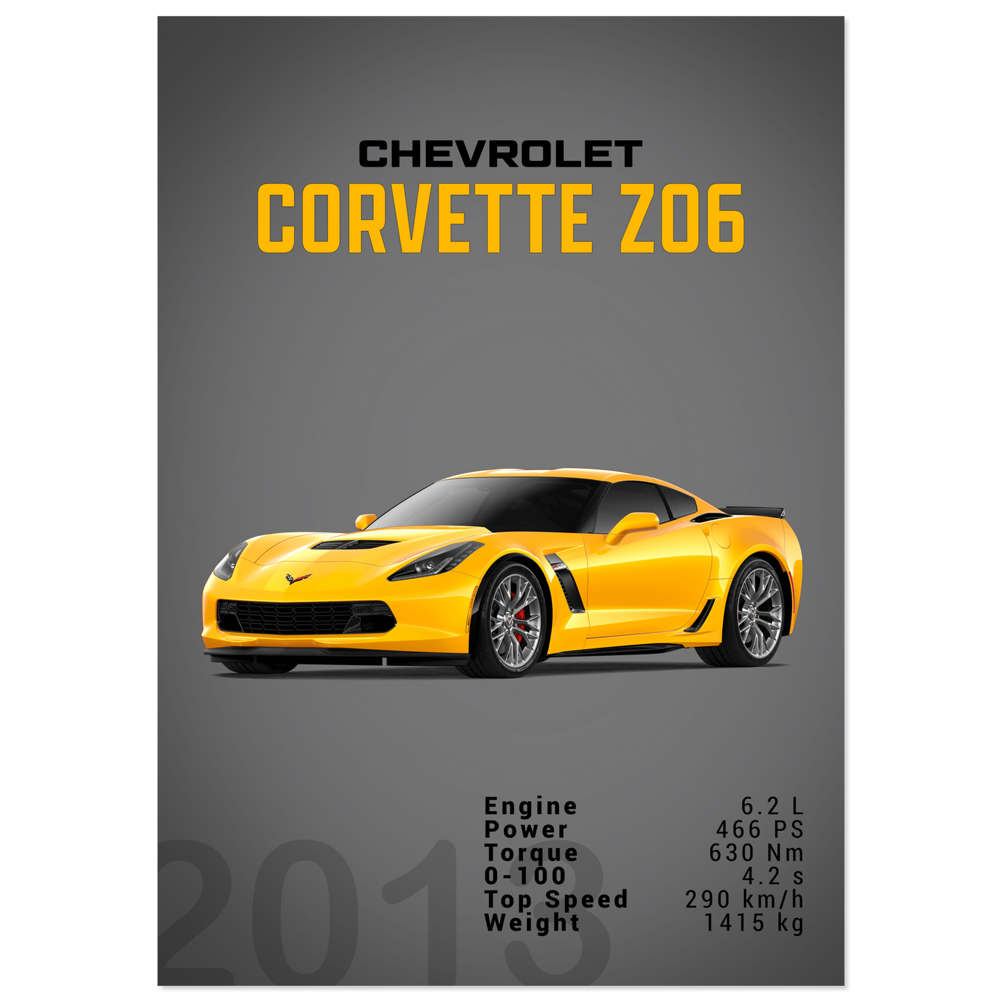 Chevorlet Corvette C7 Z06 (CHEVY03D)