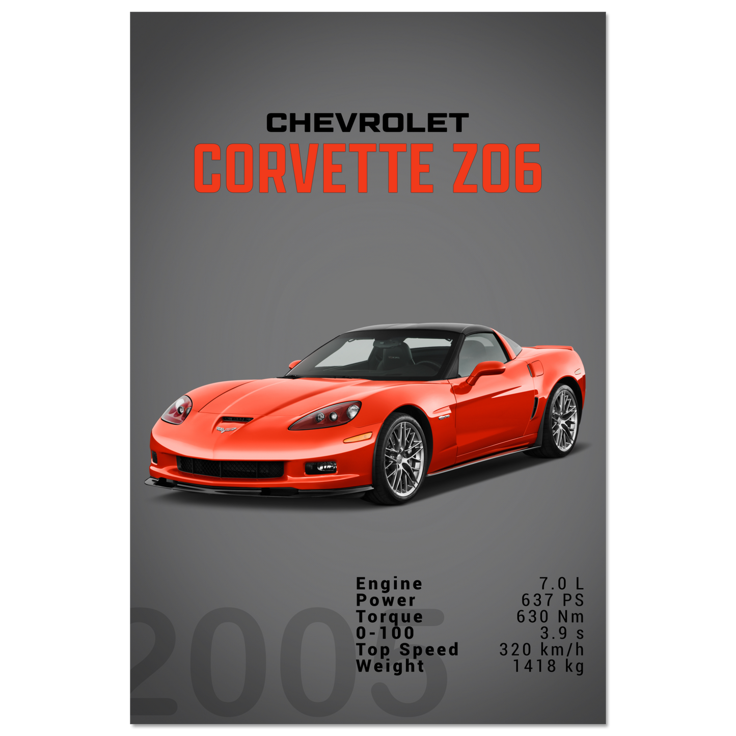 Chevorlet Corvette C6 Z06 (CHEVY04D)