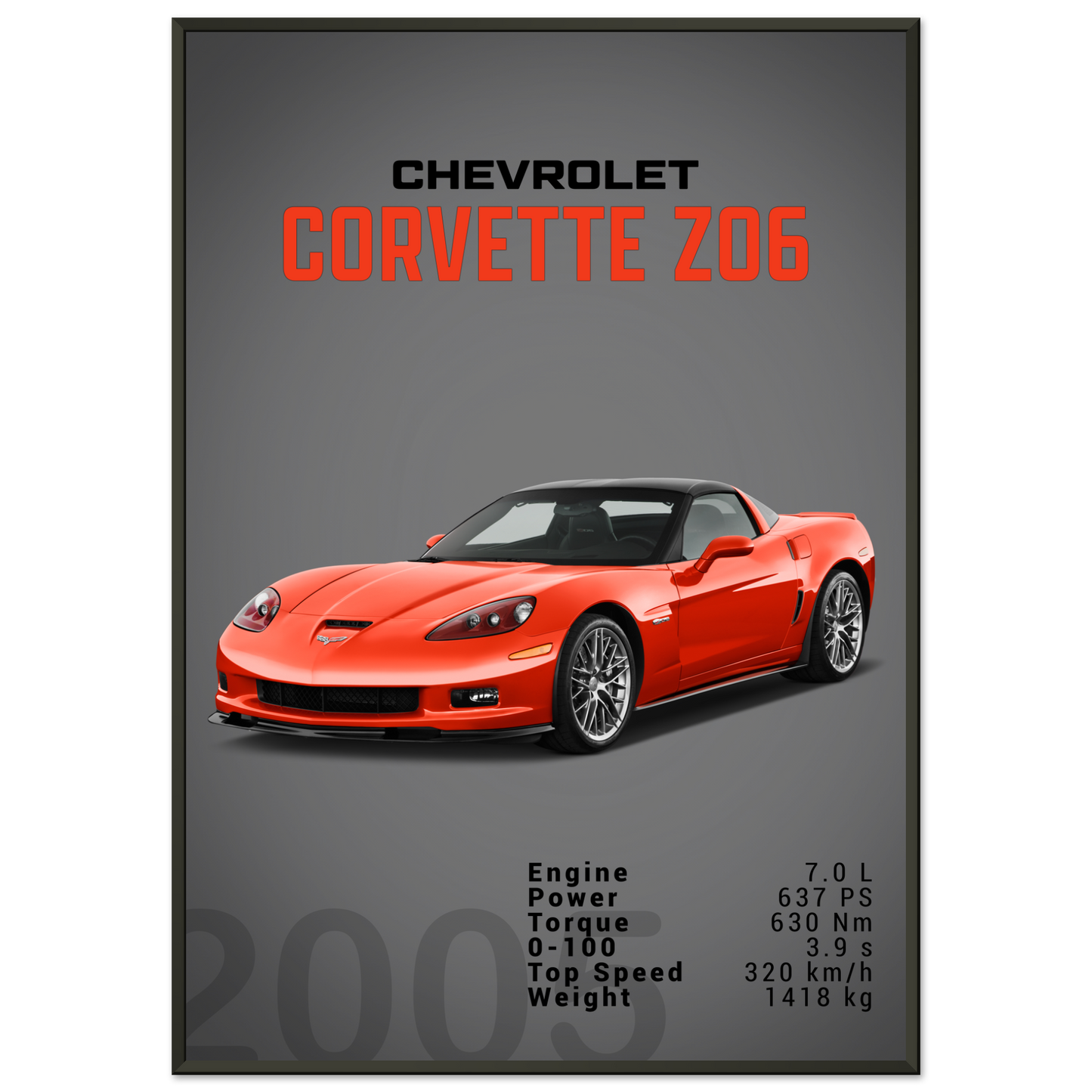 Chevorlet Corvette C6 Z06 (CHEVY04D)