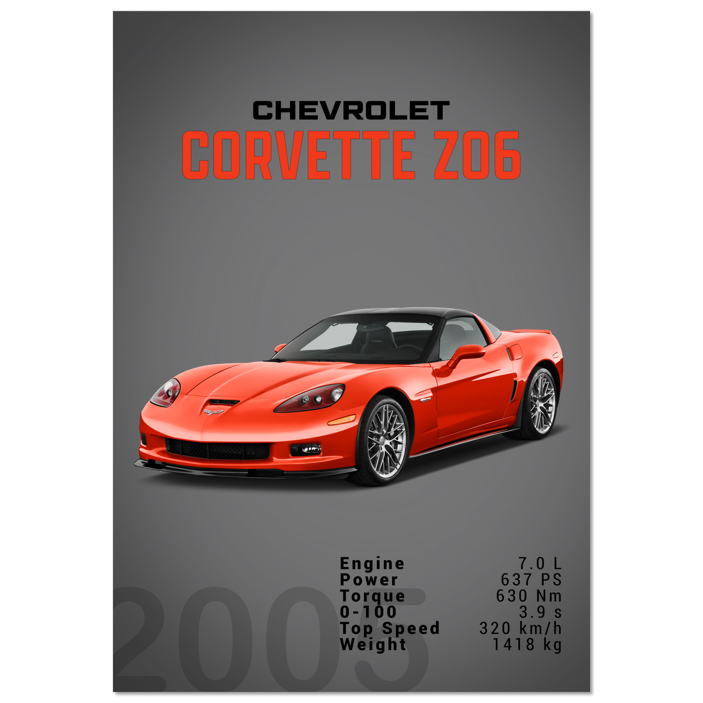 Chevorlet Corvette C6 Z06 (CHEVY04D)