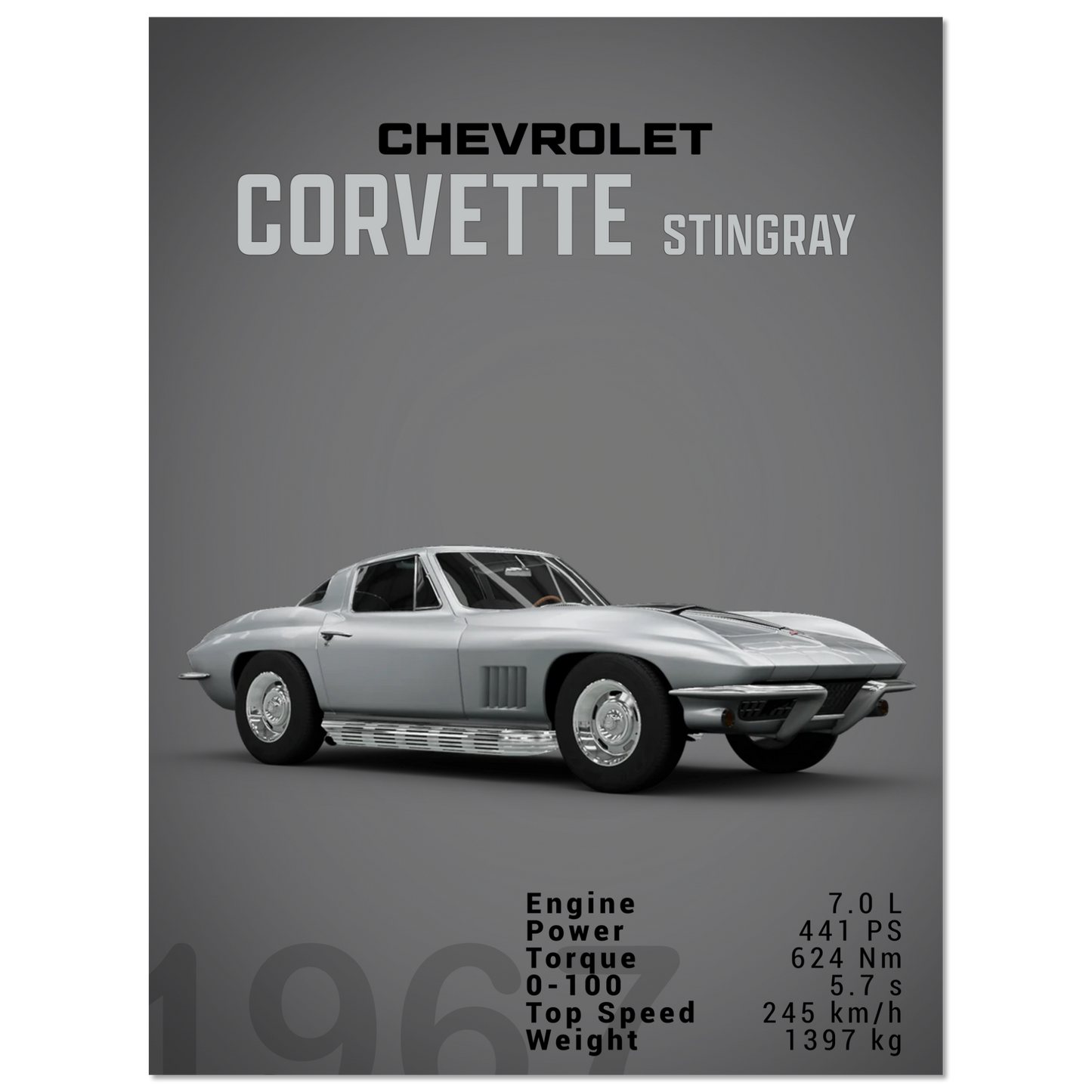 Chevorlet Corvette C2 Stingray (CHEVY07D)