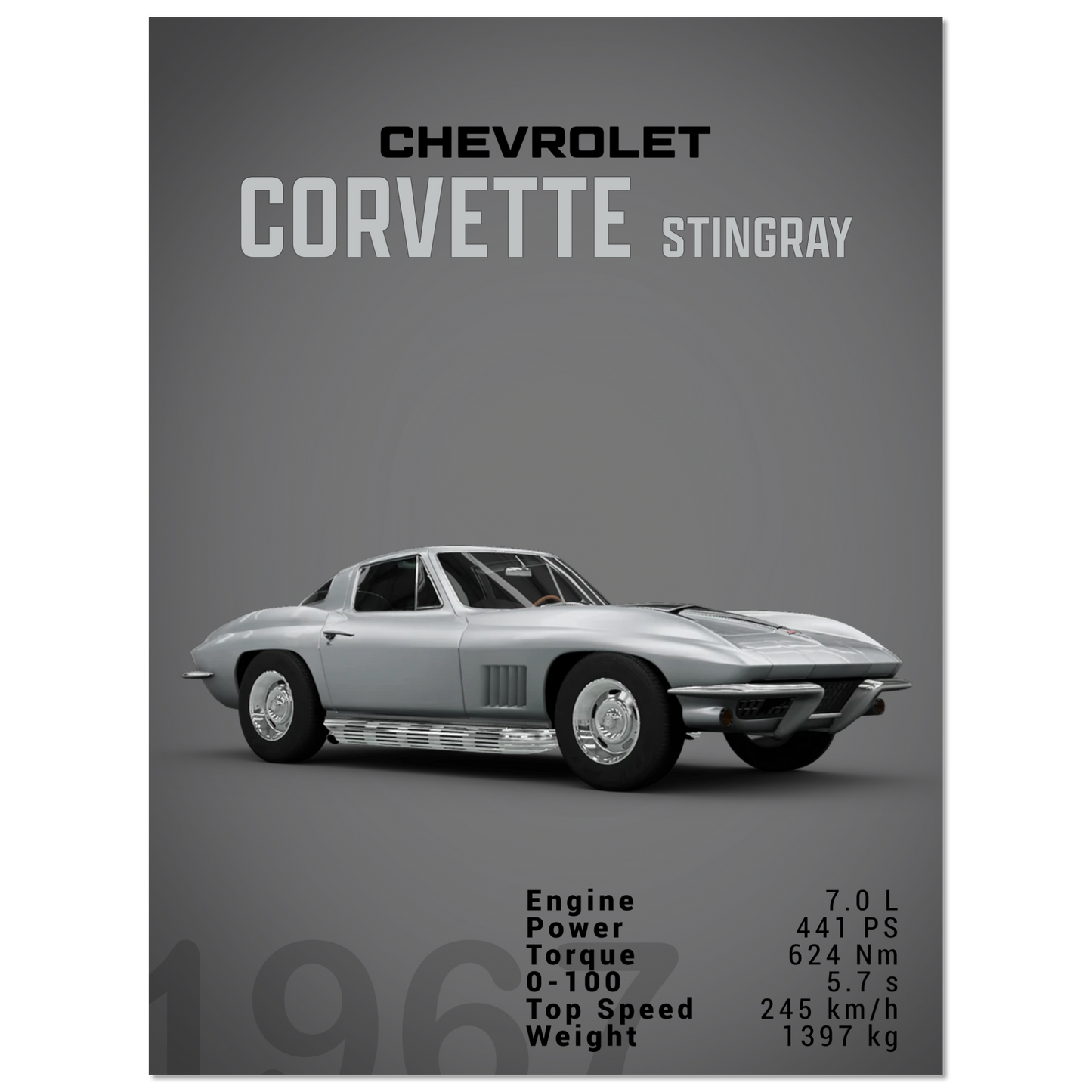 Chevorlet Corvette C2 Stingray (CHEVY07D)