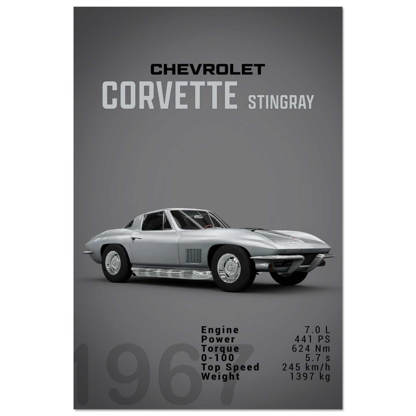 Chevorlet Corvette C2 Stingray (CHEVY07D)