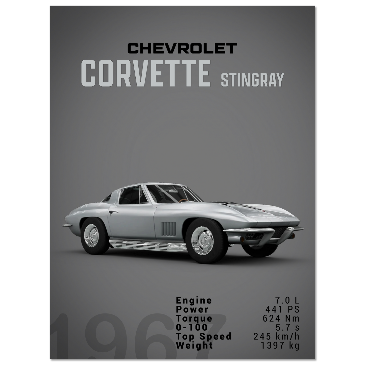Chevorlet Corvette C2 Stingray (CHEVY07D)
