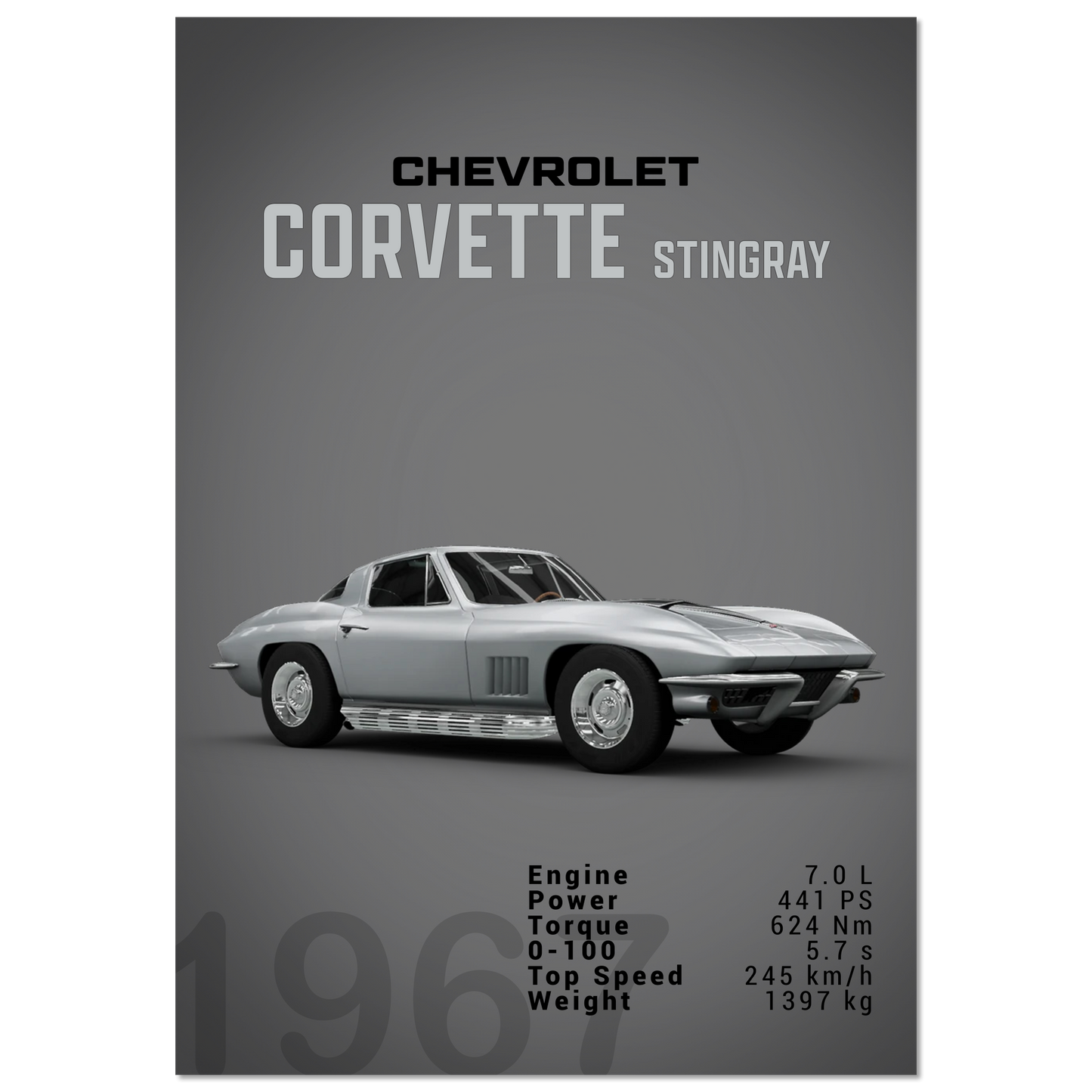 Chevorlet Corvette C2 Stingray (CHEVY07D)