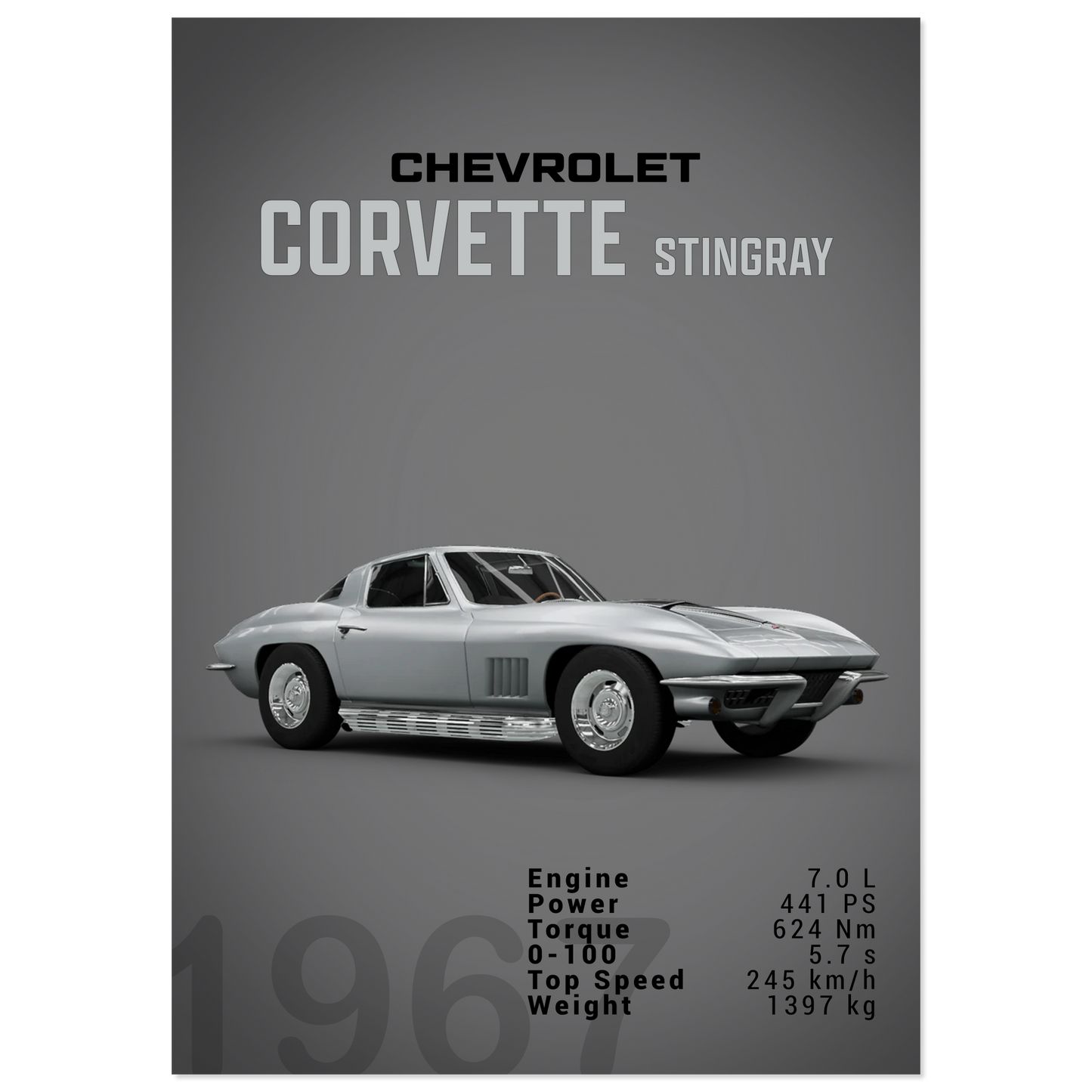 Chevorlet Corvette C2 Stingray (CHEVY07D)