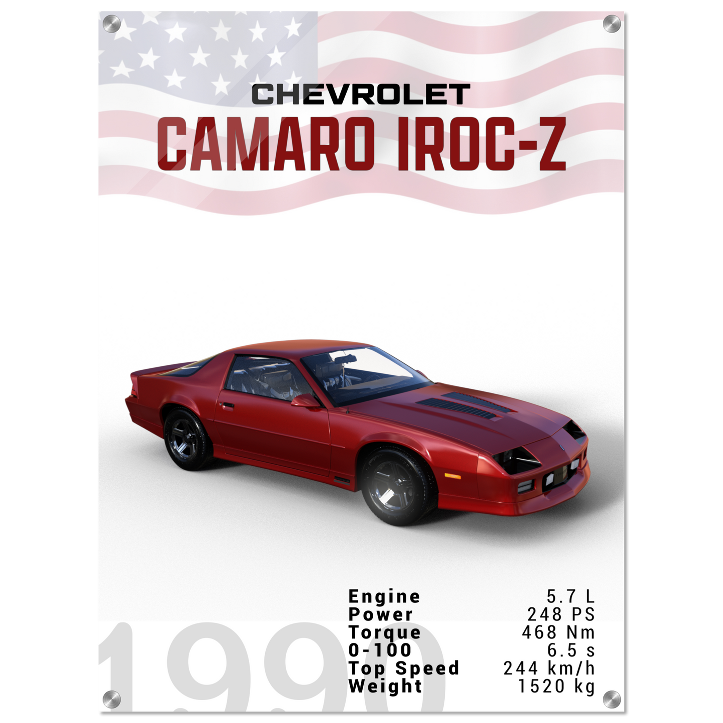 Chevorlet Camaro Iroc-Z 1990 (CHEVY12)