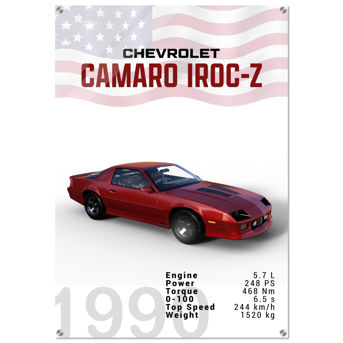 Chevorlet Camaro Iroc-Z 1990 (CHEVY12)