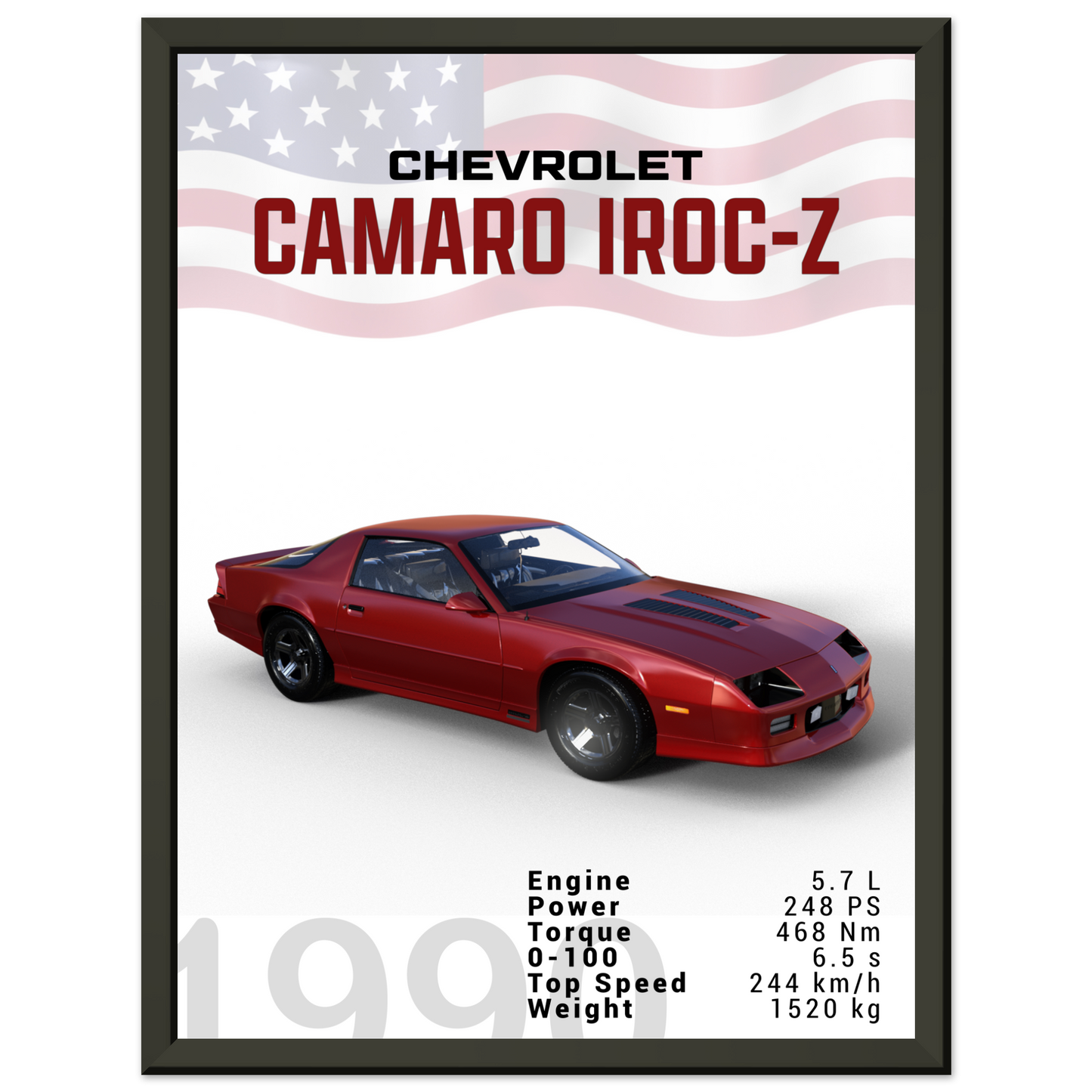 Chevorlet Camaro Iroc-Z 1990 (CHEVY12)