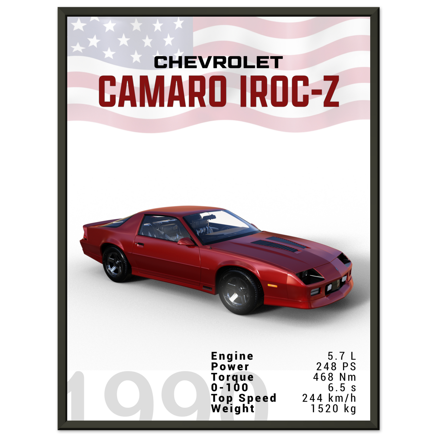 Chevorlet Camaro Iroc-Z 1990 (CHEVY12)