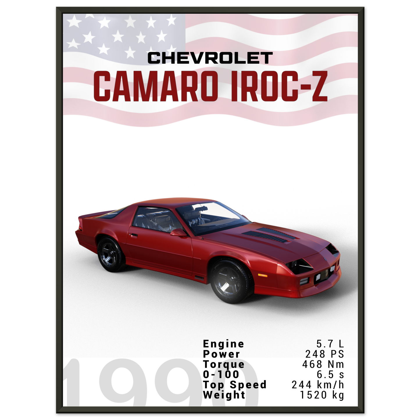 Chevorlet Camaro Iroc-Z 1990 (CHEVY12)