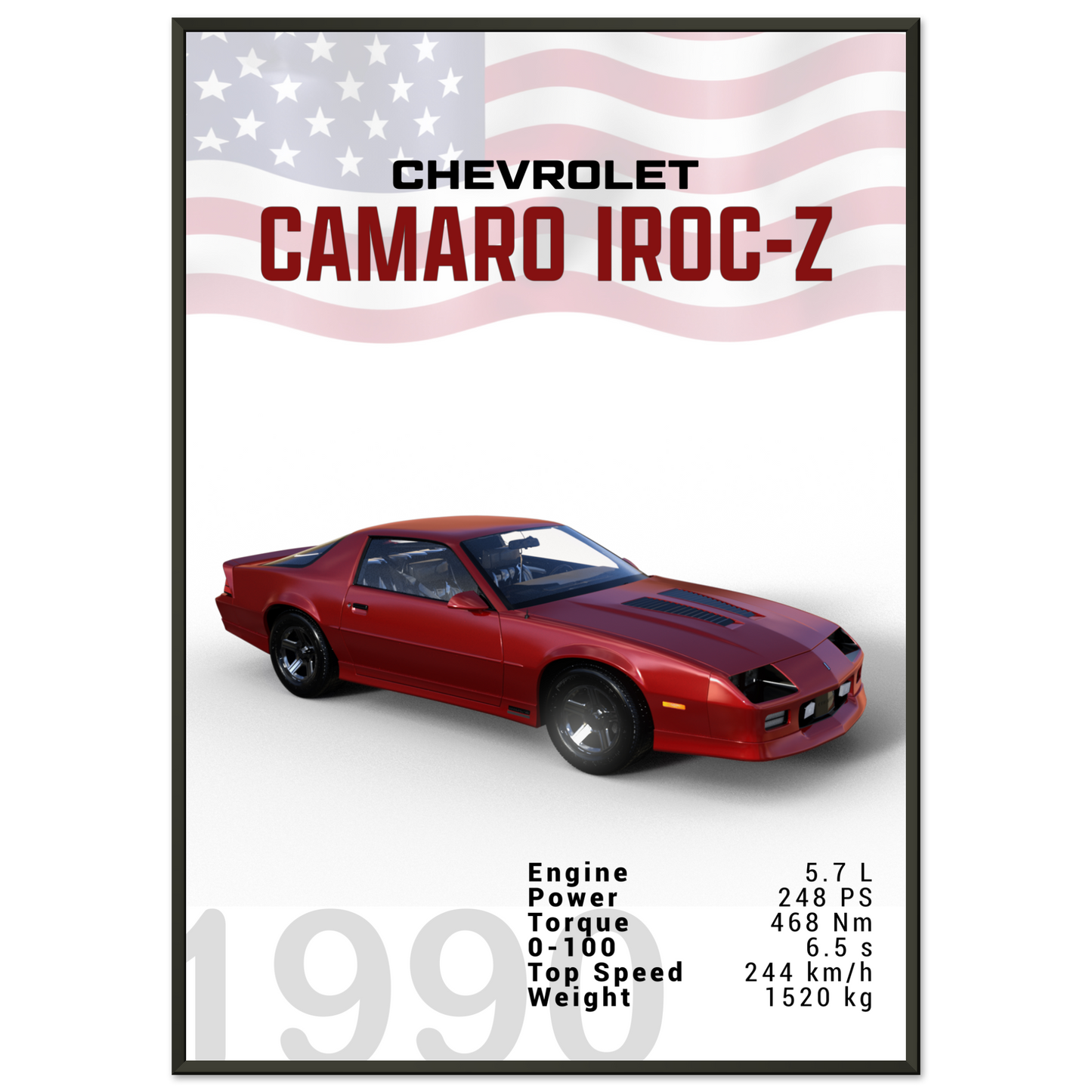 Chevorlet Camaro Iroc-Z 1990 (CHEVY12)