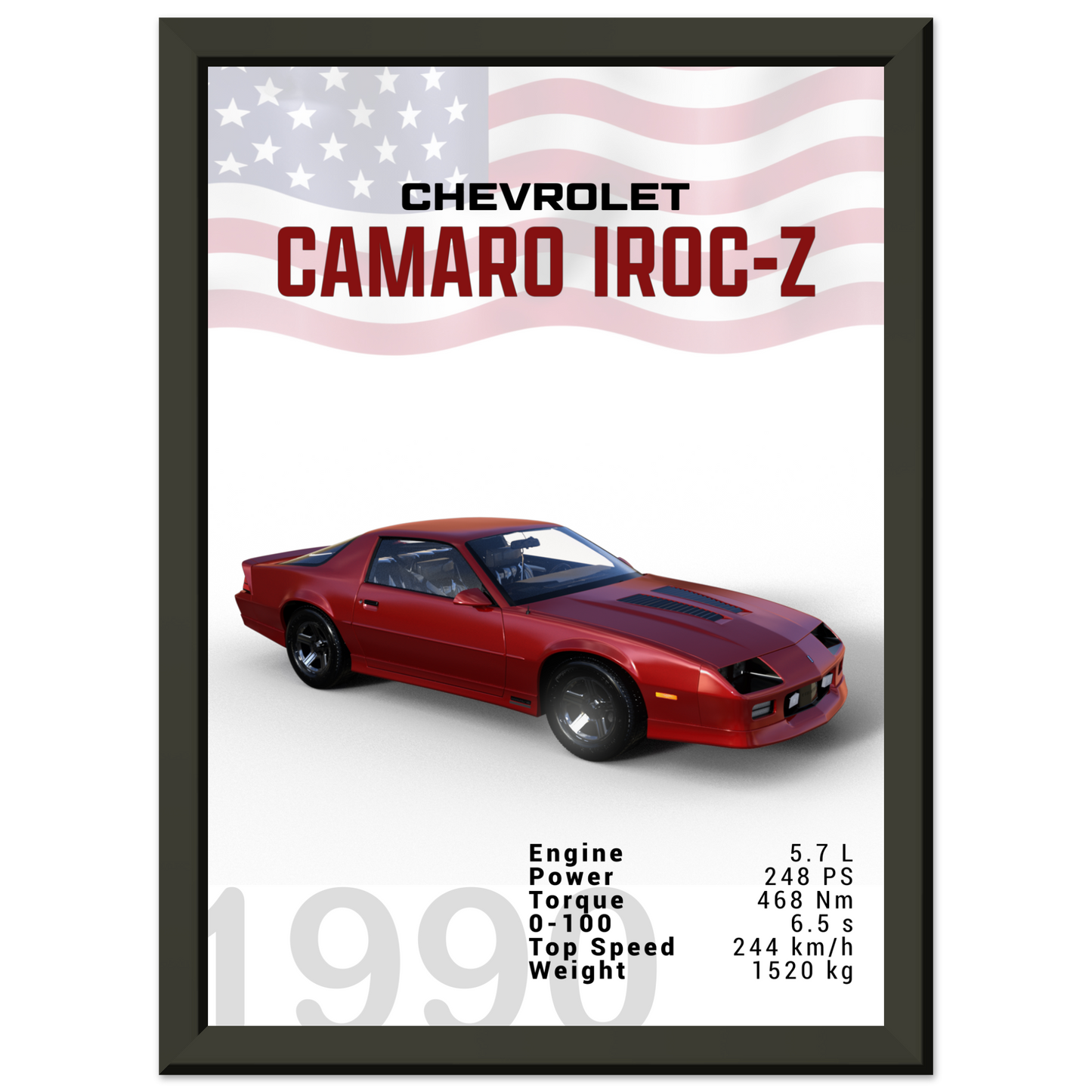 Chevorlet Camaro Iroc-Z 1990 (CHEVY12)