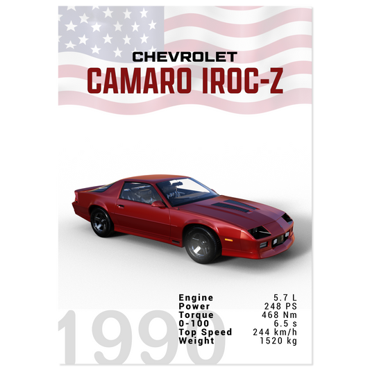 Chevorlet Camaro Iroc-Z 1990 (CHEVY12)