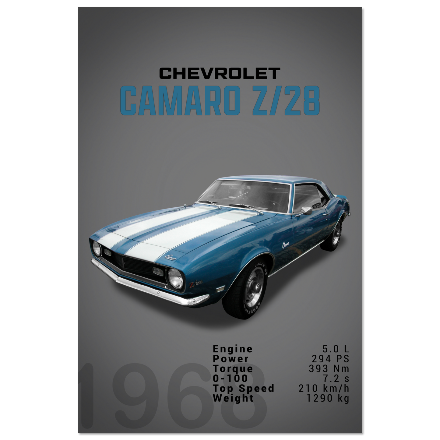 Chevorlet Camaro Z28 1968 (CHEVY14D)