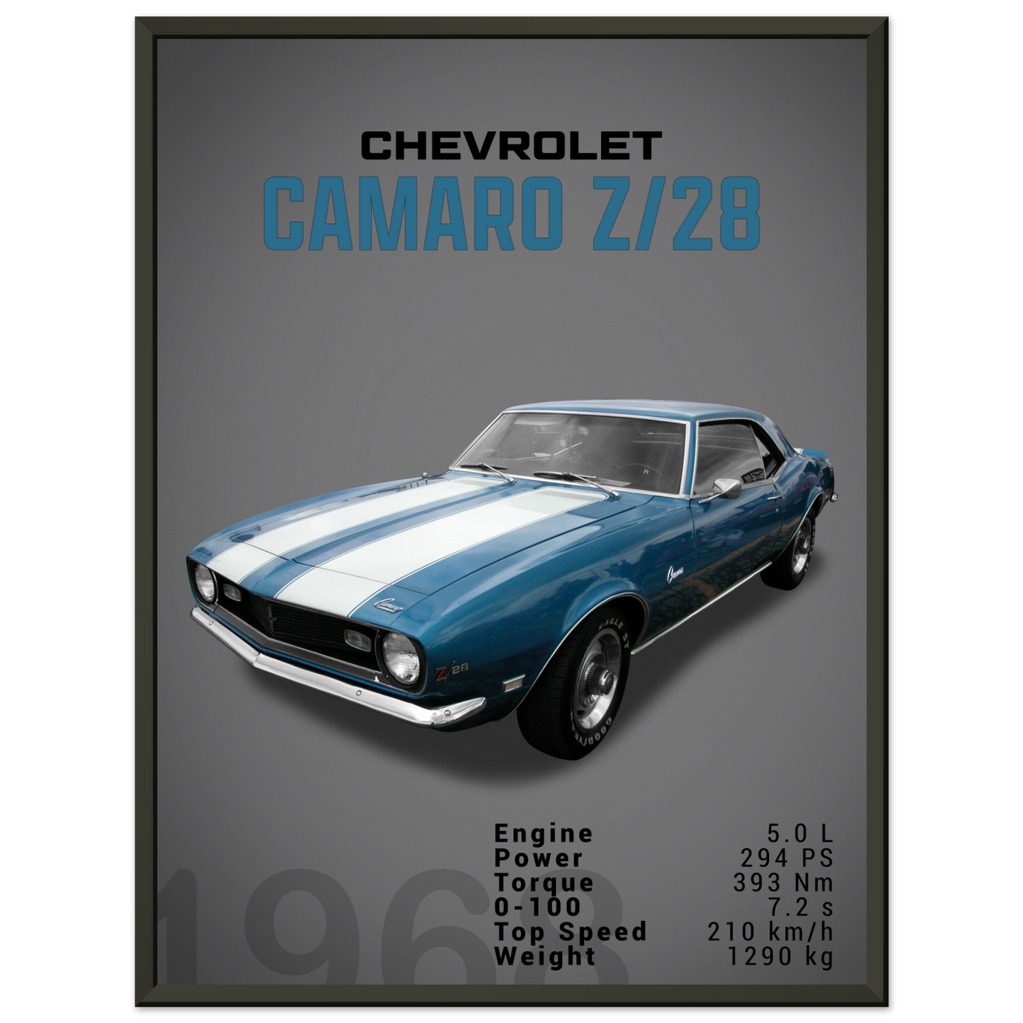 Chevorlet Camaro Z28 1968 (CHEVY14D)