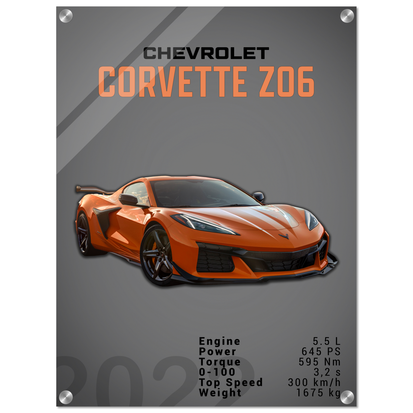 Chevrolet Corvette 2022 Z06 C8 (CHEVY01D)