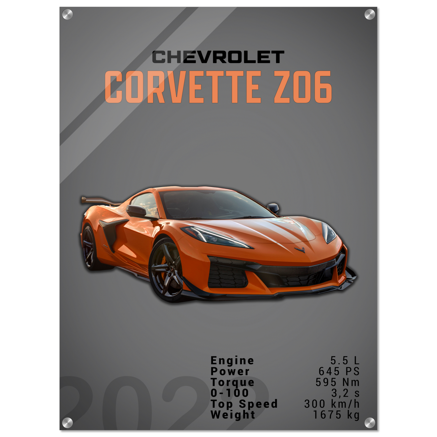 Chevrolet Corvette 2022 Z06 C8 (CHEVY01D)