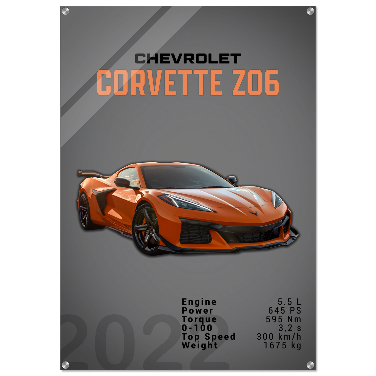 Chevrolet Corvette 2022 Z06 C8 (CHEVY01D)