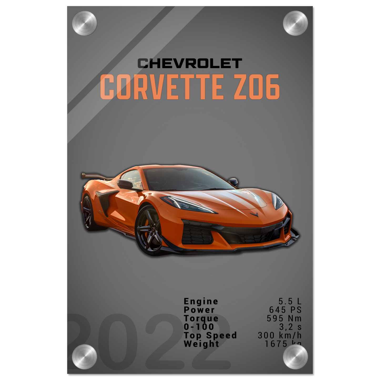 Chevrolet Corvette 2022 Z06 C8 (CHEVY01D)