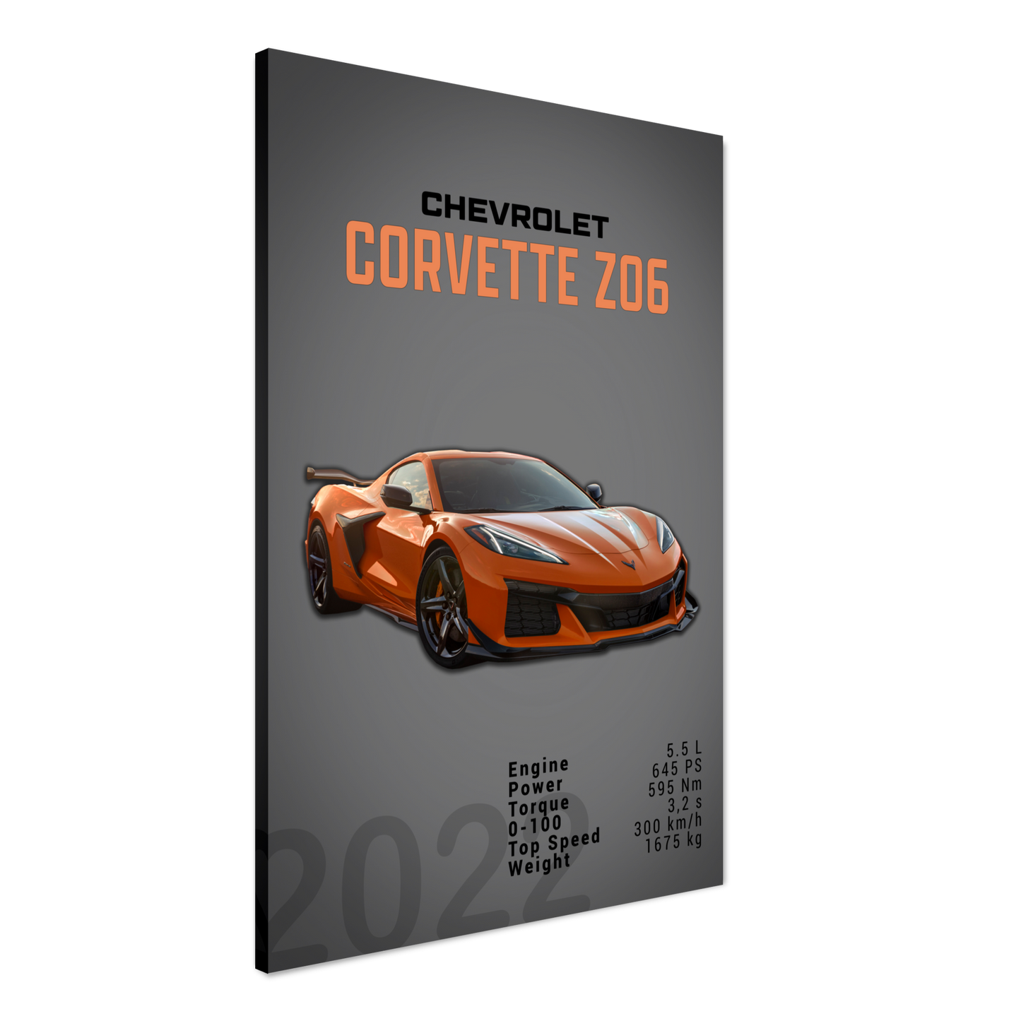 Chevrolet Corvette 2022 Z06 C8 (CHEVY01D)