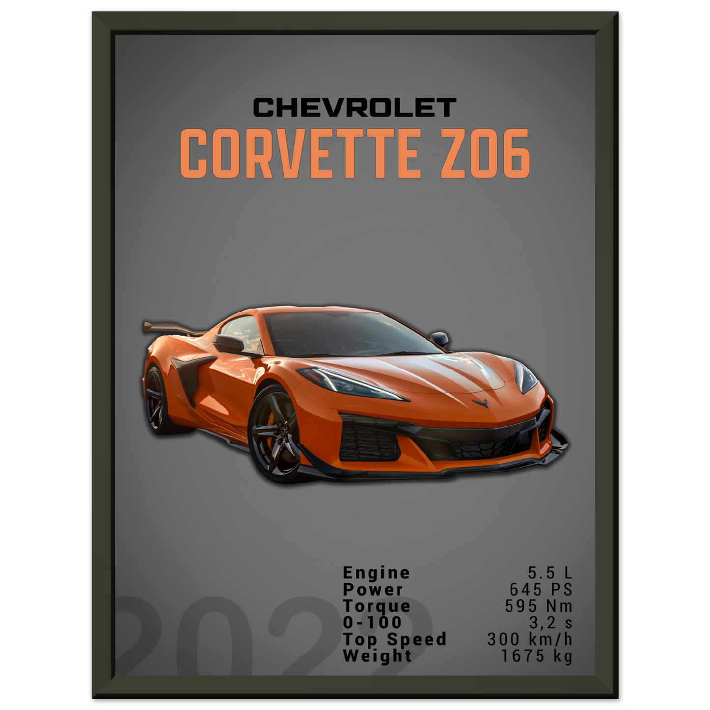 Chevrolet Corvette 2022 Z06 C8 (CHEVY01D)