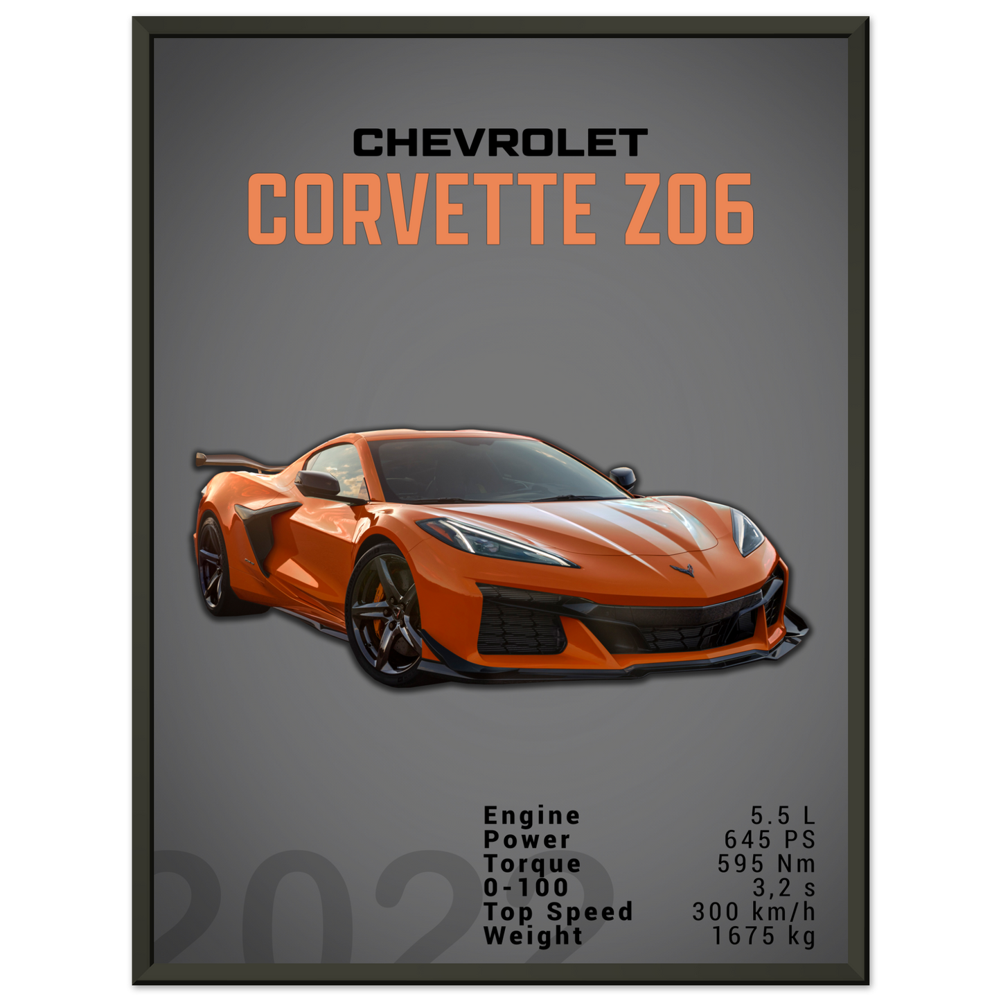 Chevrolet Corvette 2022 Z06 C8 (CHEVY01D)