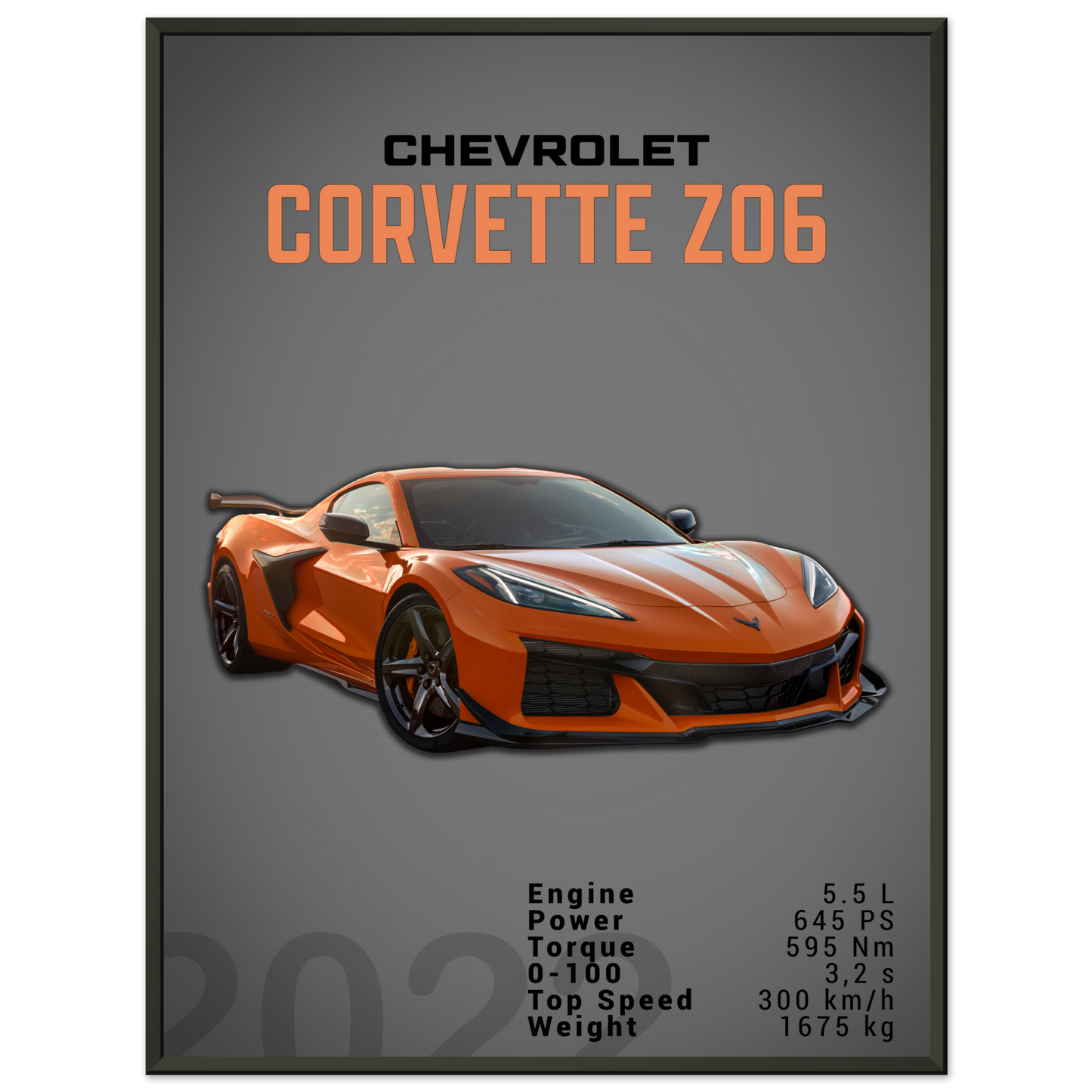 Chevrolet Corvette 2022 Z06 C8 (CHEVY01D)