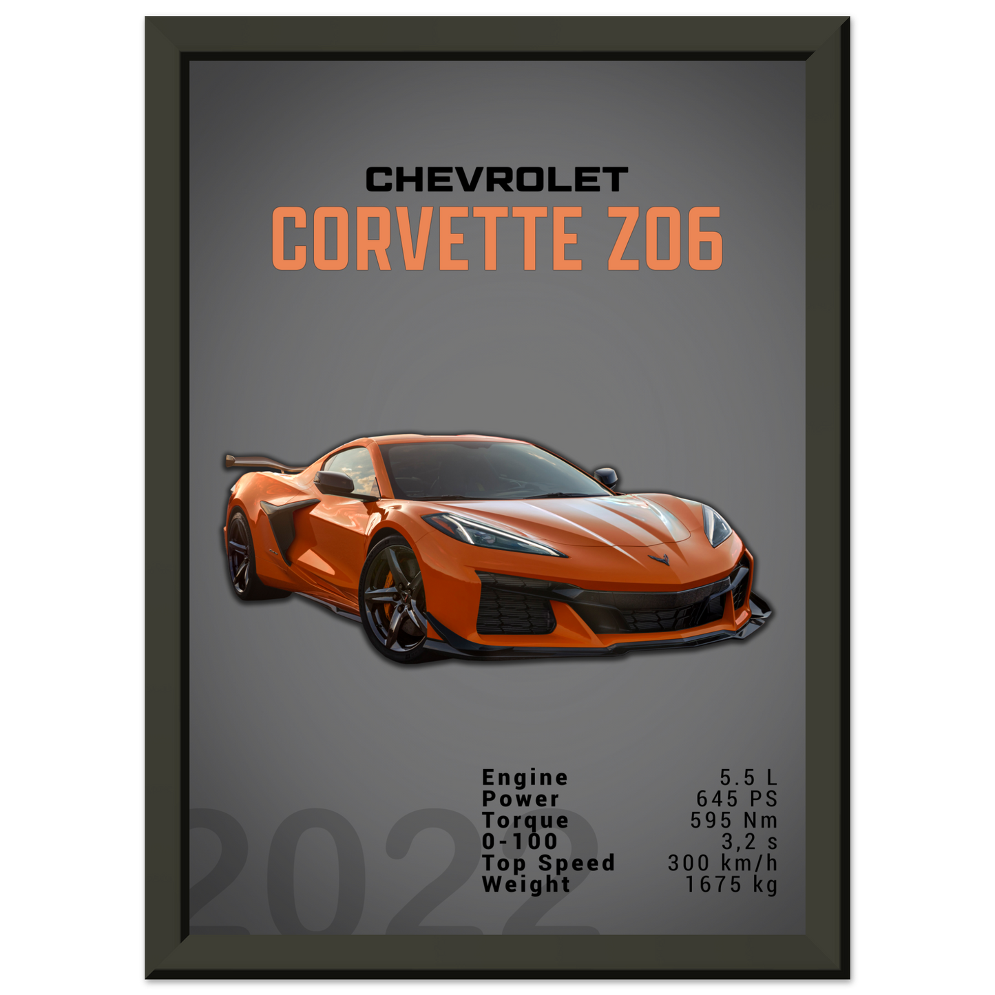 Chevrolet Corvette 2022 Z06 C8 (CHEVY01D)