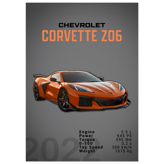 Chevrolet Corvette 2022 Z06 C8 (COVETTE01D)