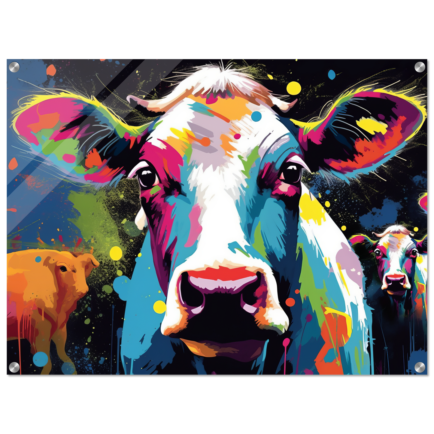 Kuh Kühe Pop-Art (COW09)